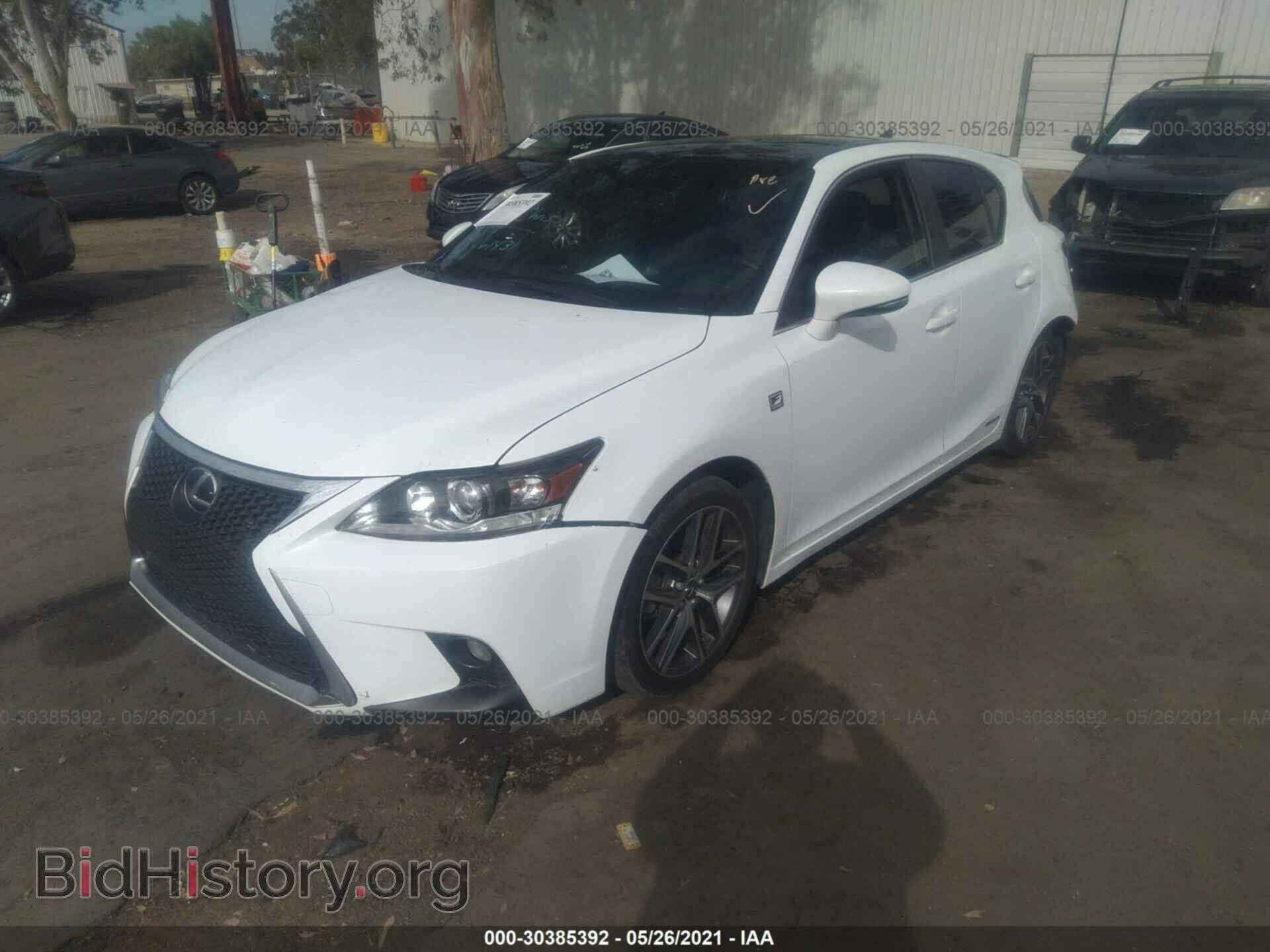 2014 LEXUS CT 200H - VIN: JTHKD5BHXE2180689 - Фото 2