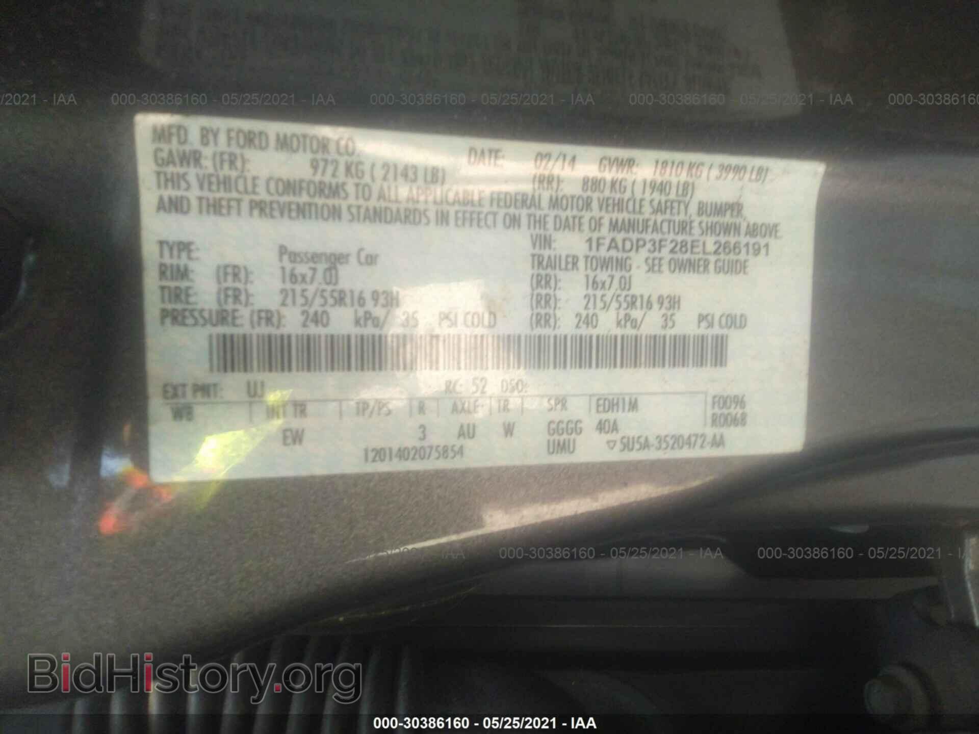 2014 FORD FOCUS - VIN: 1FADP3F28EL266191 - Photo 9