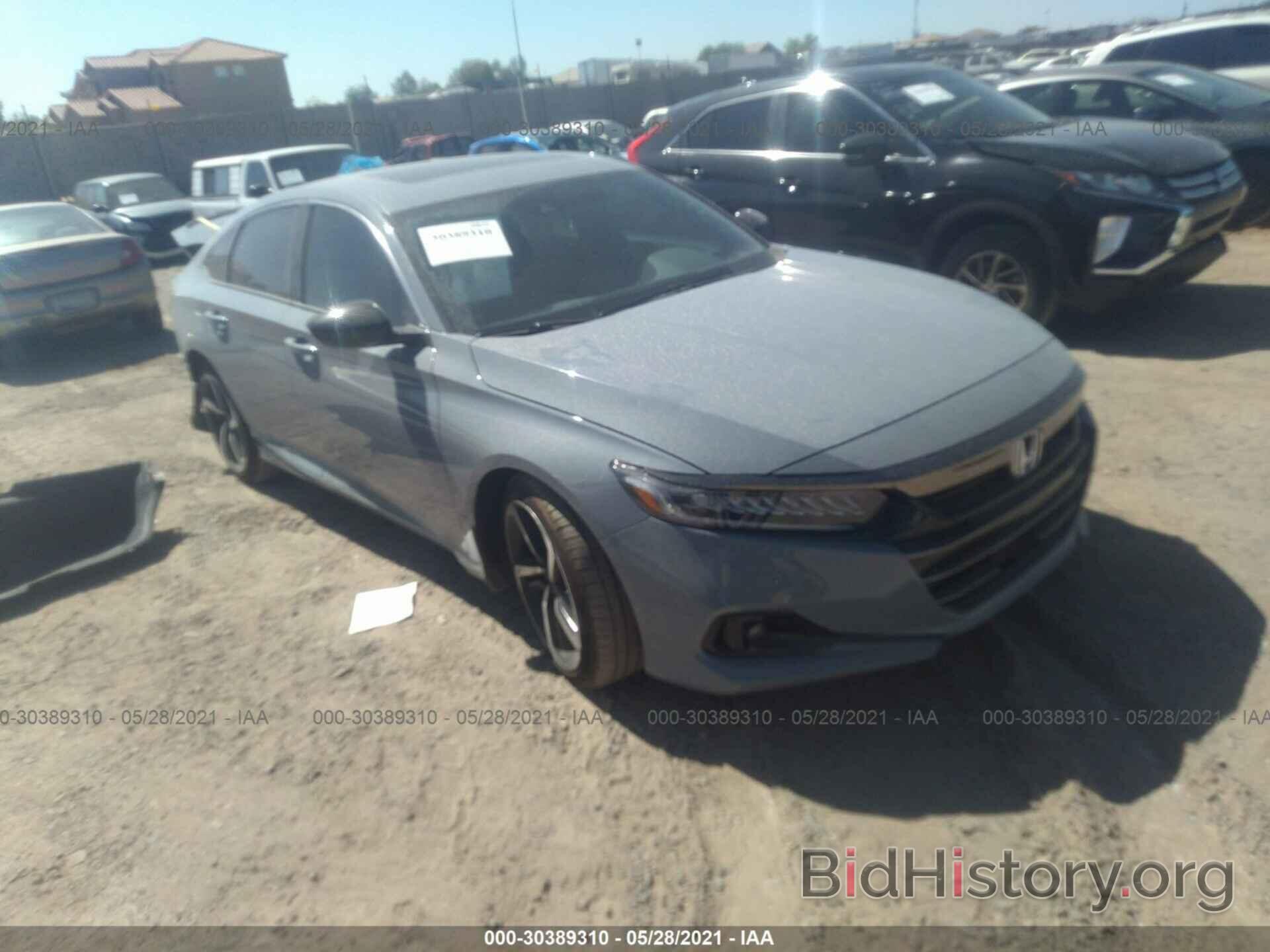 Photo 1HGCV2F37MA012949 - HONDA ACCORD SEDAN 2021