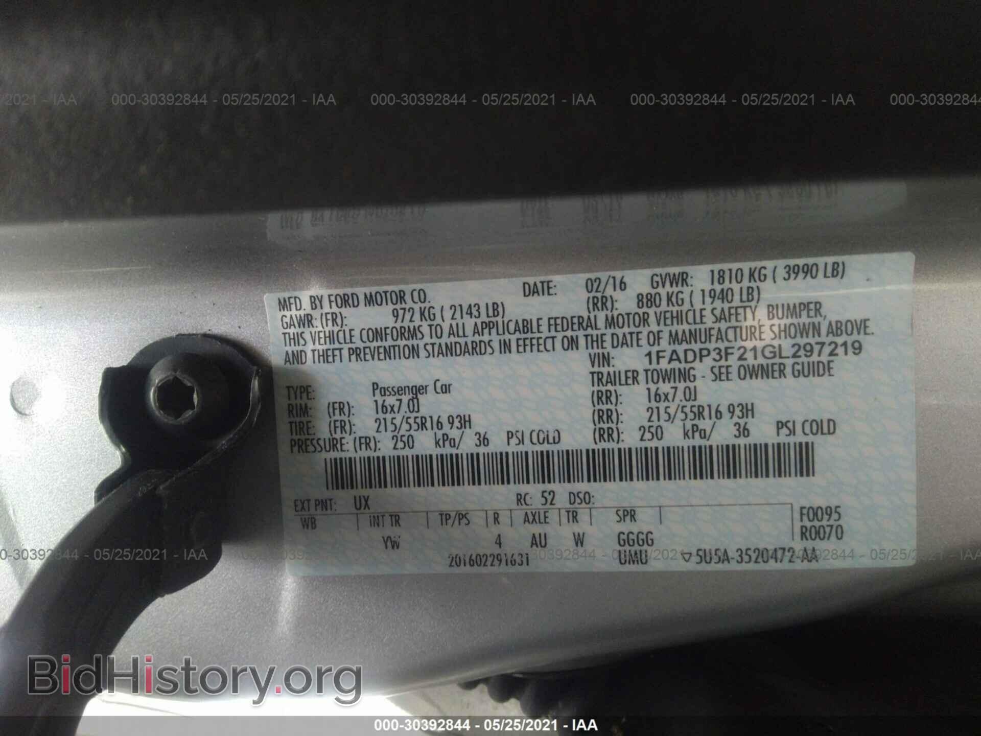 2016 FORD FOCUS - VIN: 1FADP3F21GL297219 - Photo 9