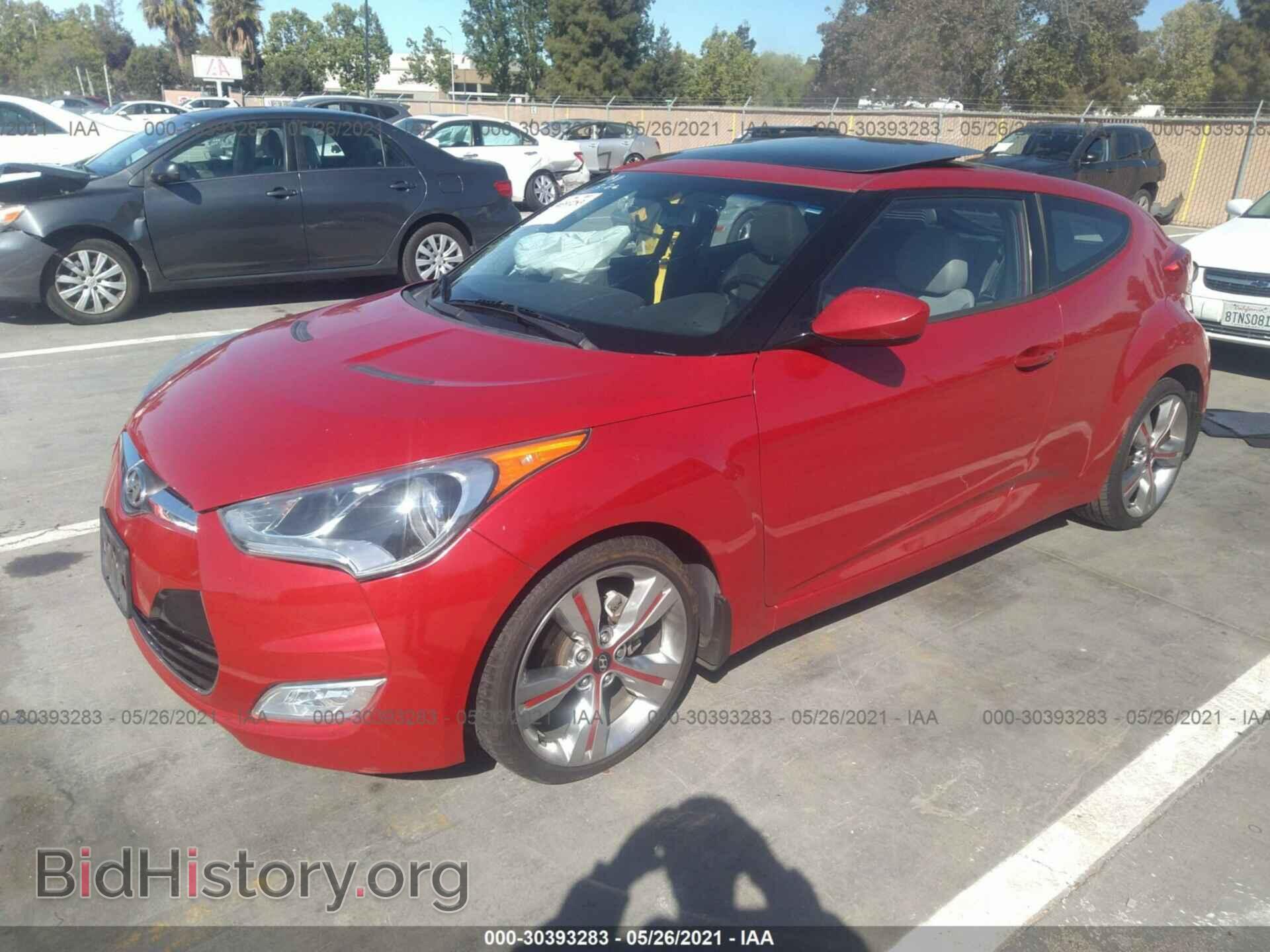 2012 HYUNDAI VELOSTER - VIN: KMHTC6AD6CU072841 - Фото 2