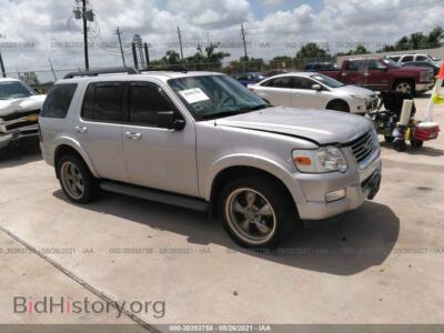 2010 Ford EXPLORER XLT, серебристый — VIN 1FMEU7DE6AUA05430, IAAI