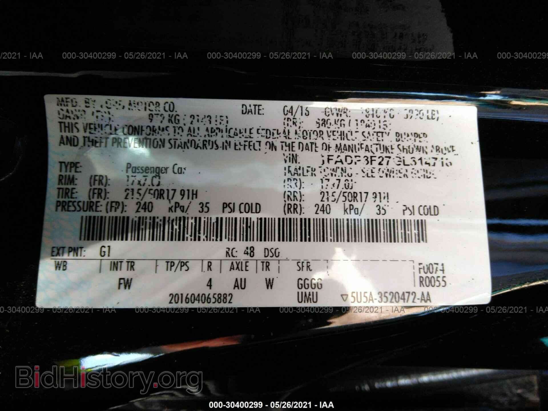 2016 FORD FOCUS - VIN: 1FADP3F27GL314718 - Фото 9