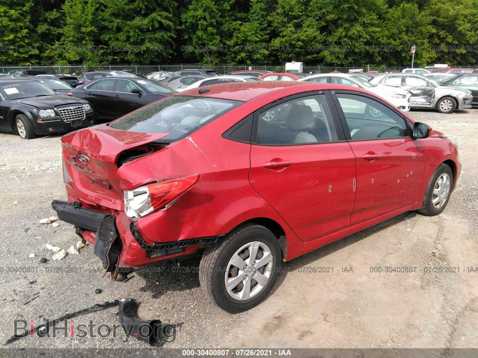 2013 HYUNDAI ACCENT - VIN: KMHCT4AE5DU438450 - Фото 4