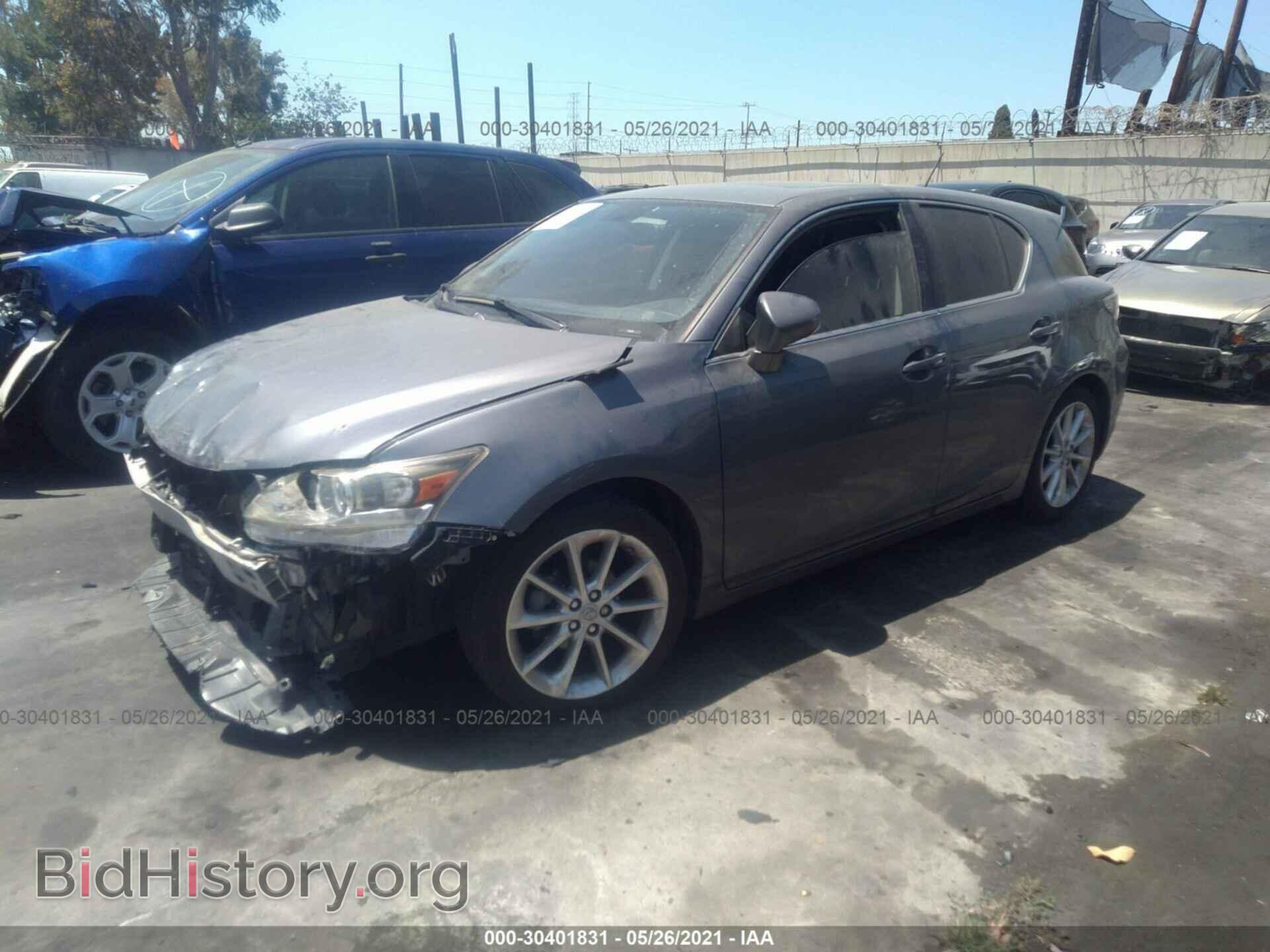 2012 LEXUS CT 200H - VIN: JTHKD5BHXC2113281 - Фото 2