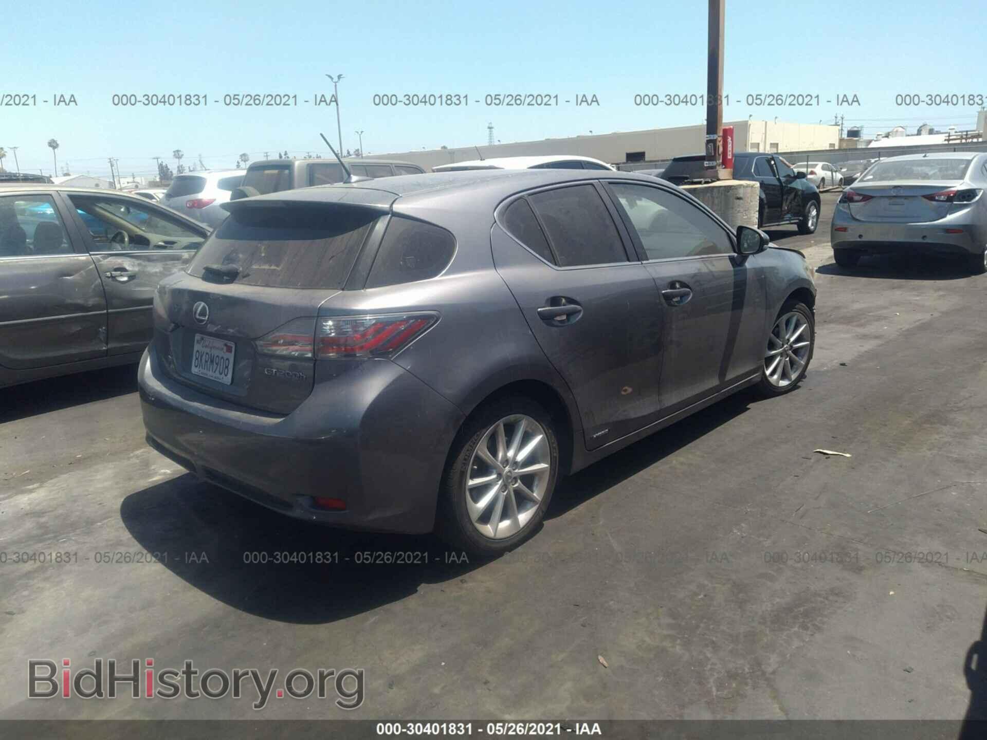 2012 LEXUS CT 200H - VIN: JTHKD5BHXC2113281 - Фото 4