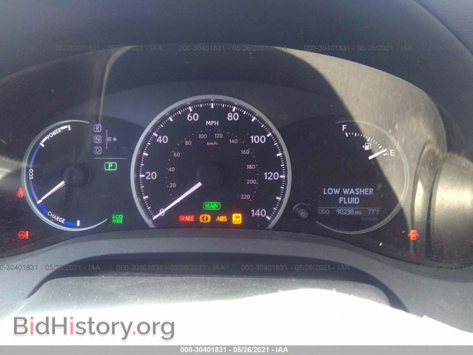 2012 LEXUS CT 200H - VIN: JTHKD5BHXC2113281 - Фото 10