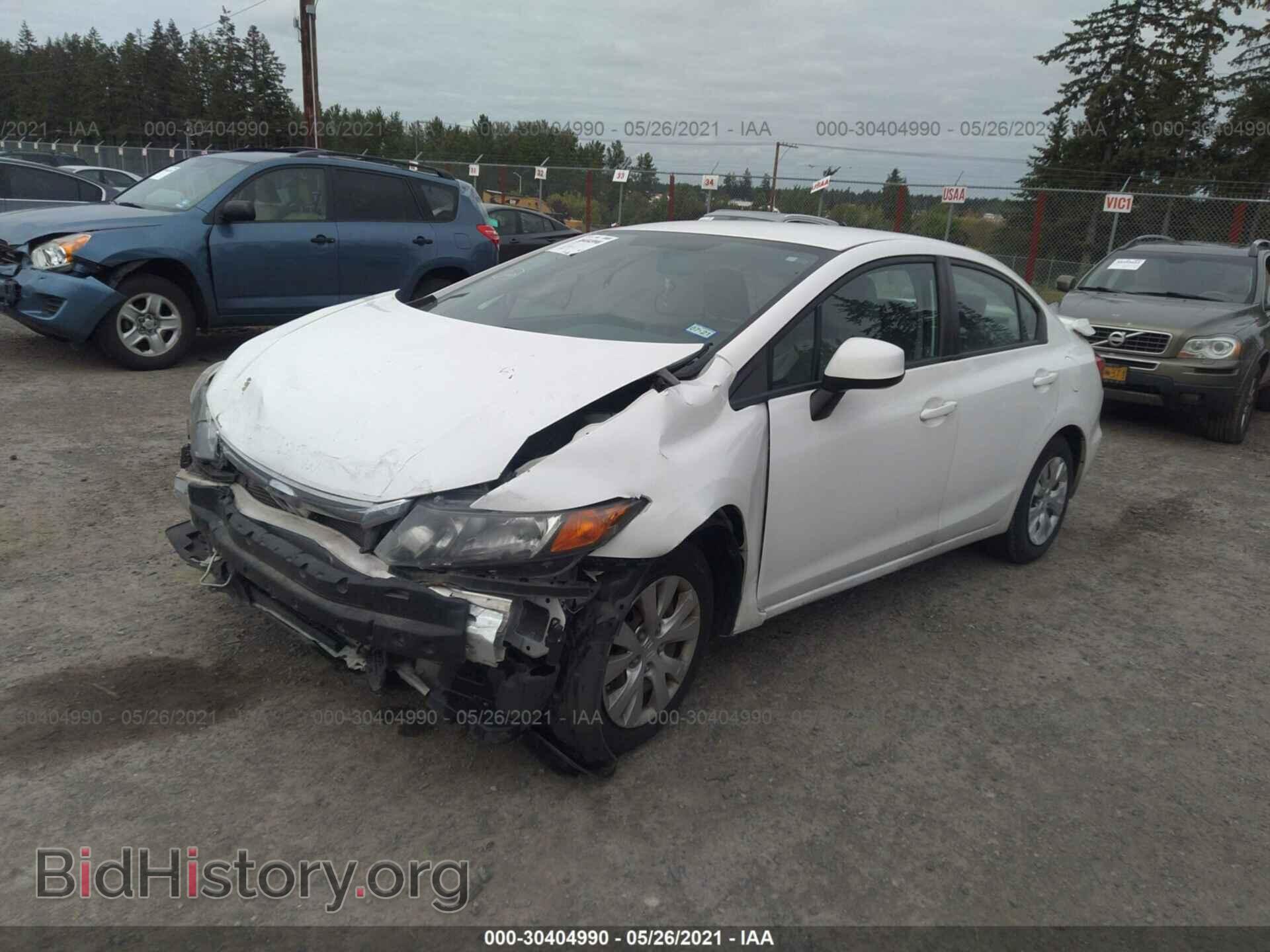 2012 HONDA CIVIC SDN - VIN: 2HGFB2F54CH607457 - Фото 2