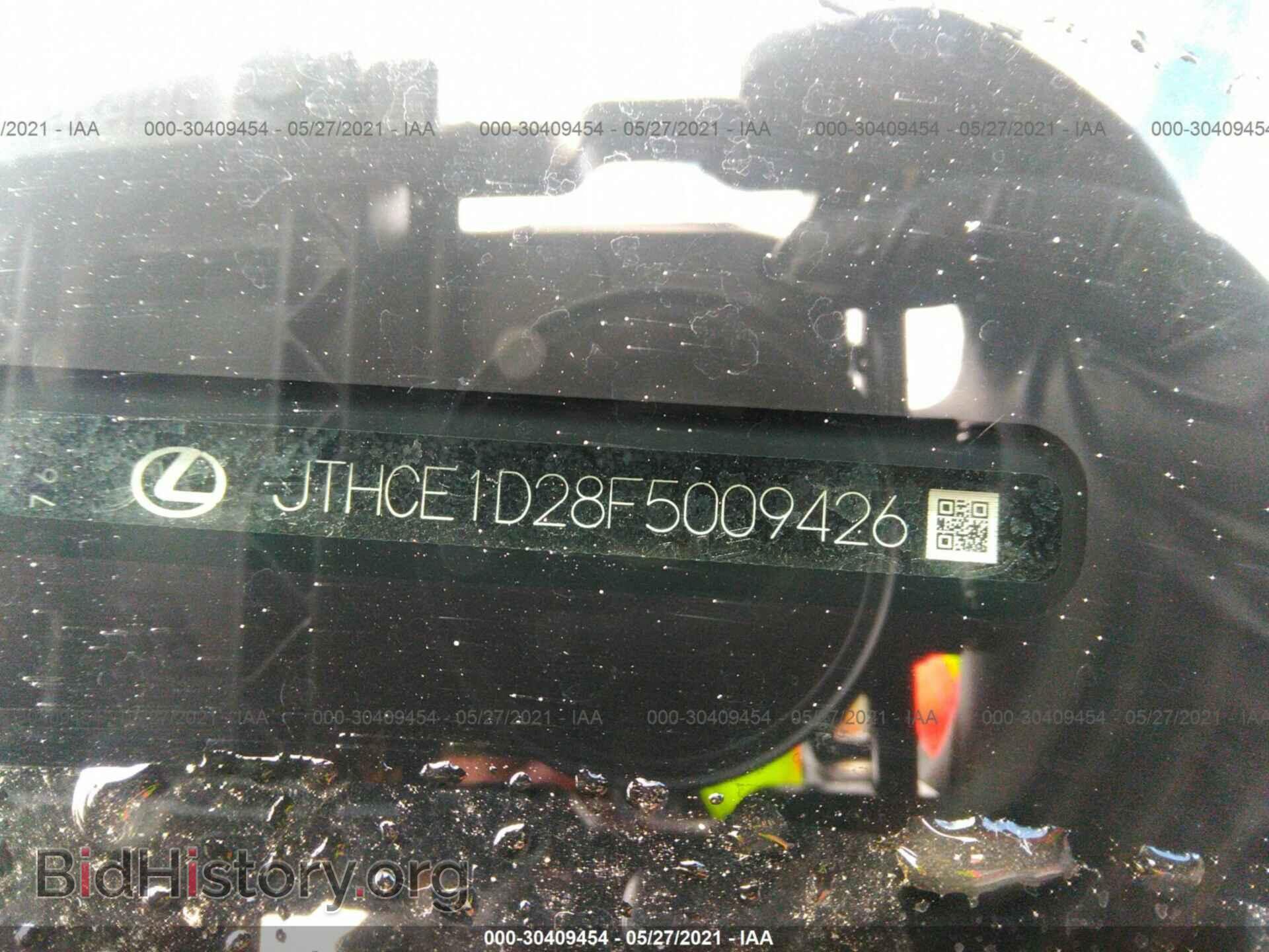 2015 LEXUS IS 350 - VIN: JTHCE1D28F5009426 - Фото 9