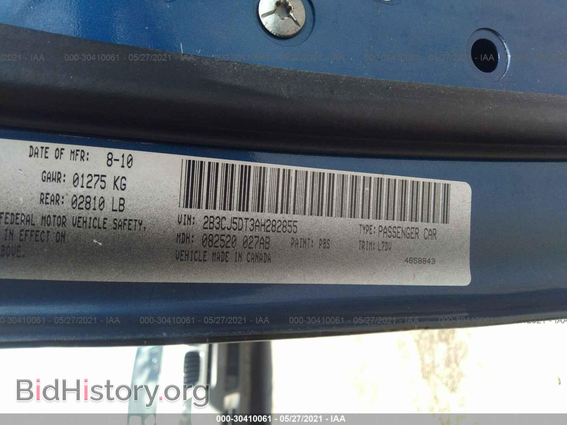 2010 DODGE CHALLENGER - VIN: 2B3CJ5DT3AH282855 - Photo 9