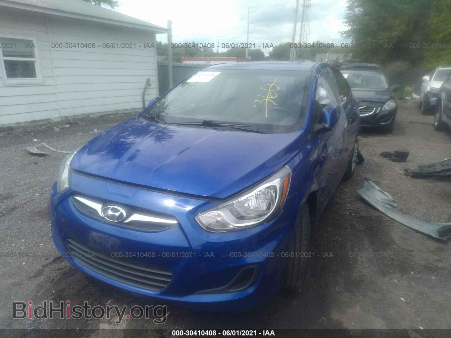 2013 HYUNDAI ACCENT - VIN: KMHCT4AE1DU474247 - Фото 2