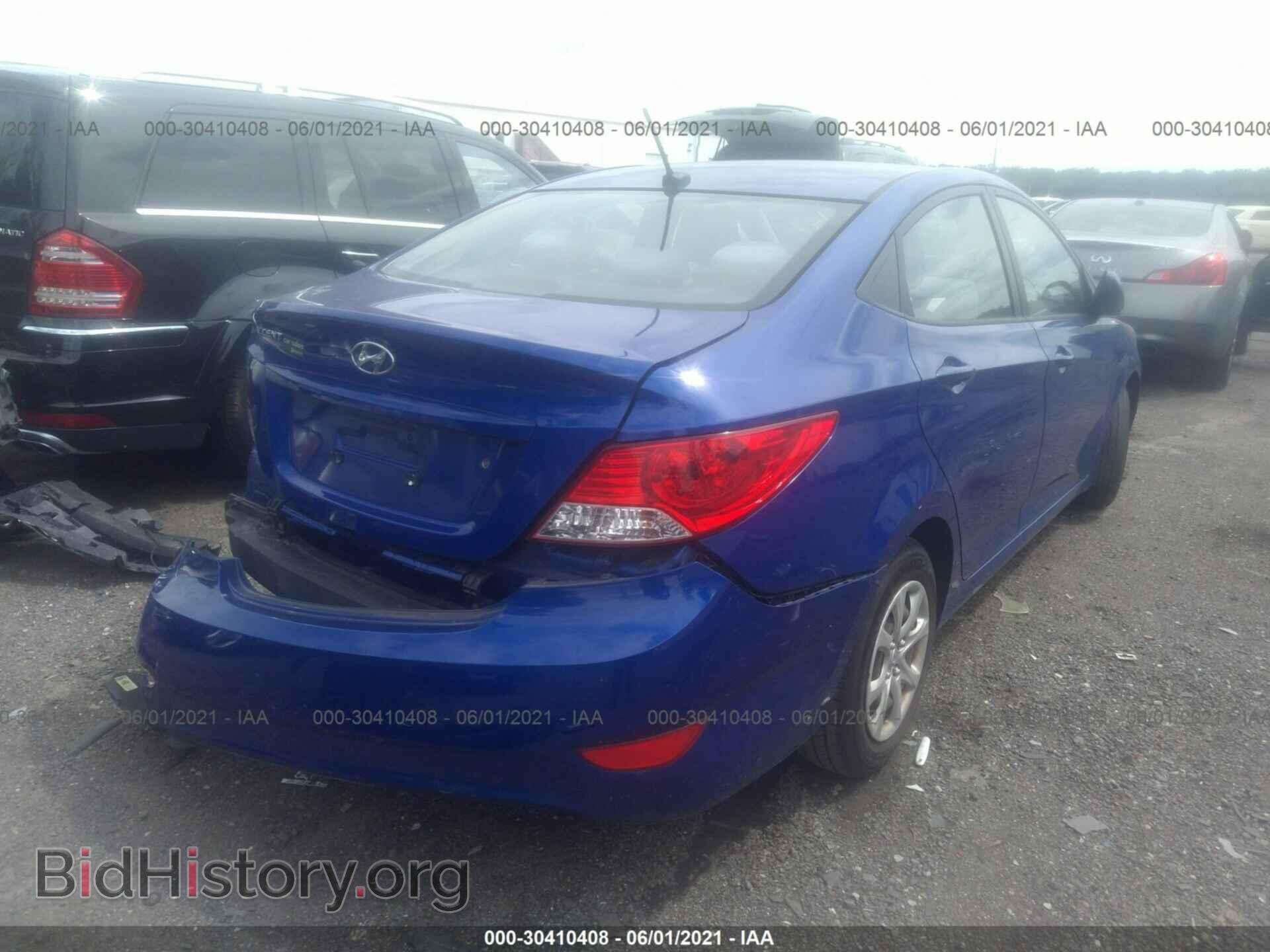 2013 HYUNDAI ACCENT - VIN: KMHCT4AE1DU474247 - Фото 4