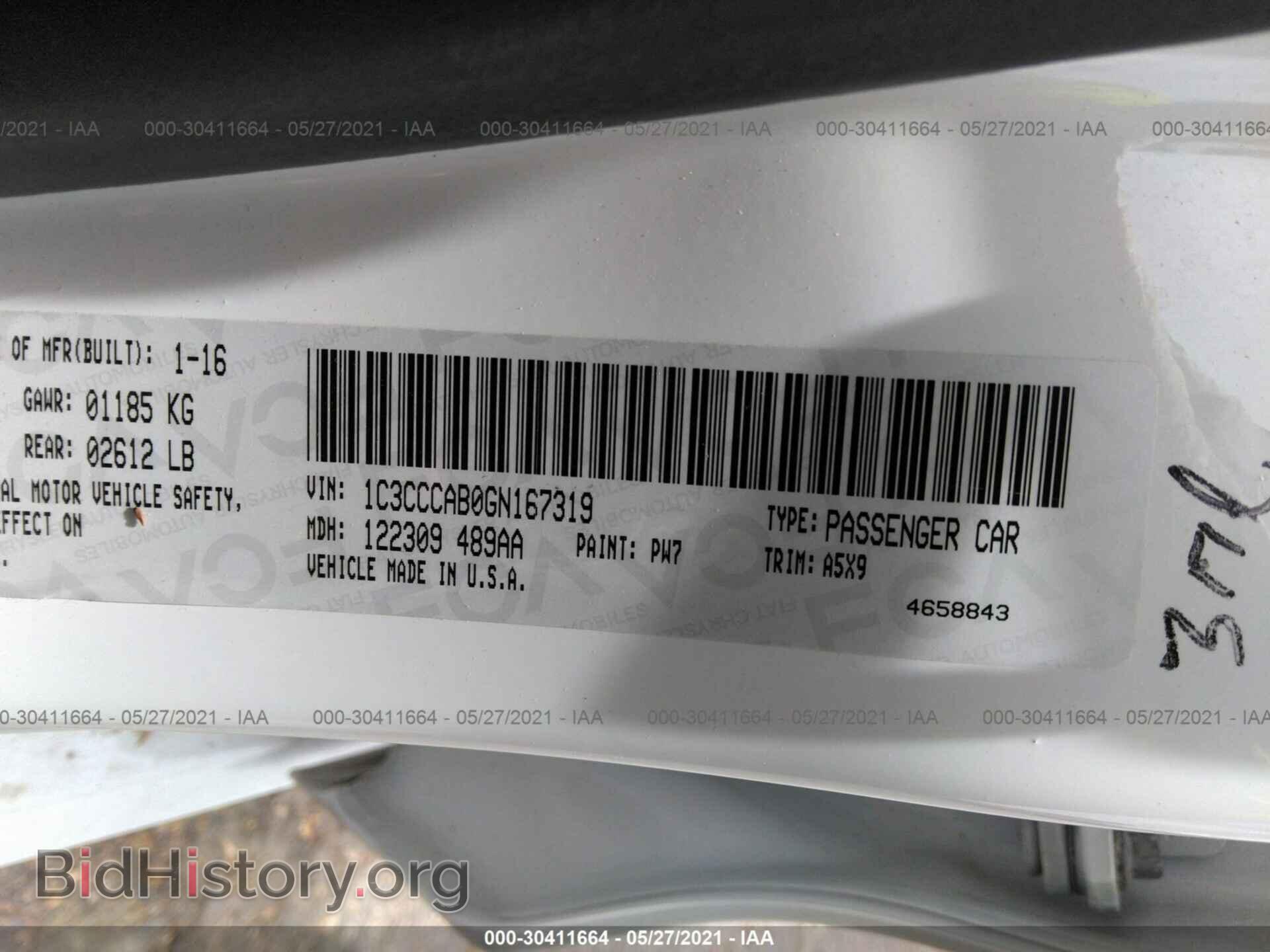 2016 CHRYSLER 200 - VIN: 1C3CCCAB0GN167319 - Photo 9