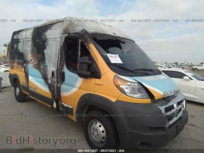 2018 RAM PROMASTER CARGO VAN, белый — VIN 3C6TRVDG9JE139700, IAAI