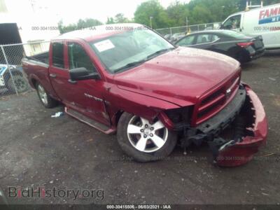 2012 RAM 1500 Express, red — VIN 1C6RD7FT1CS244830, IAAI