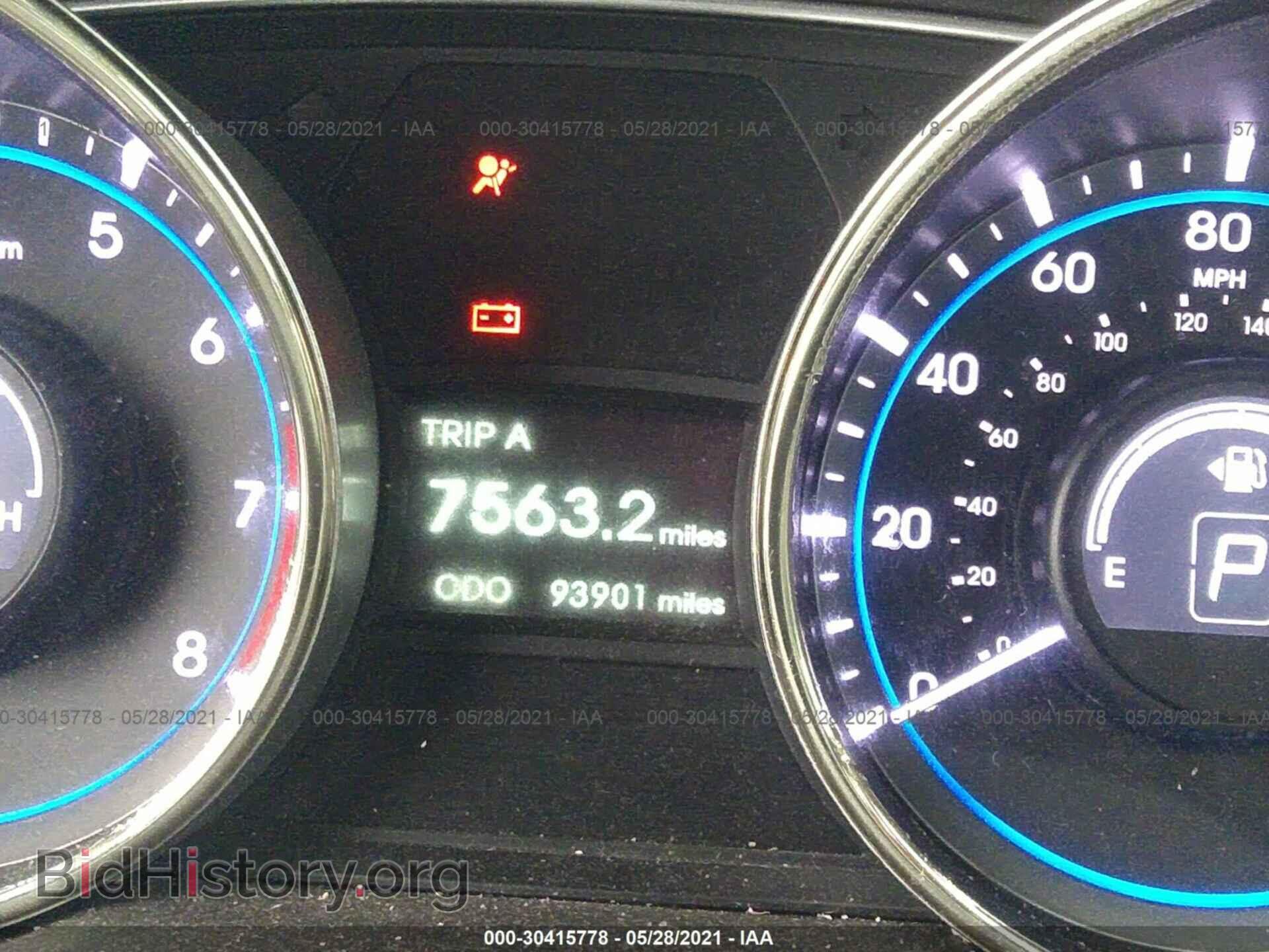 2012 HYUNDAI SONATA - VIN: 5NPEC4AC7CH432878 - Фото 7
