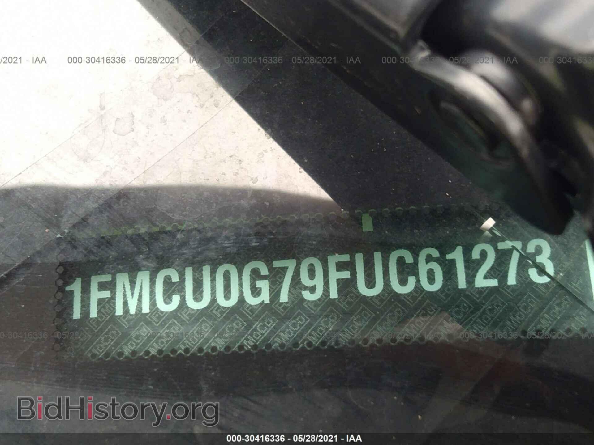 2015 FORD ESCAPE - VIN: 1FMCU0G79FUC61273 - Фото 9