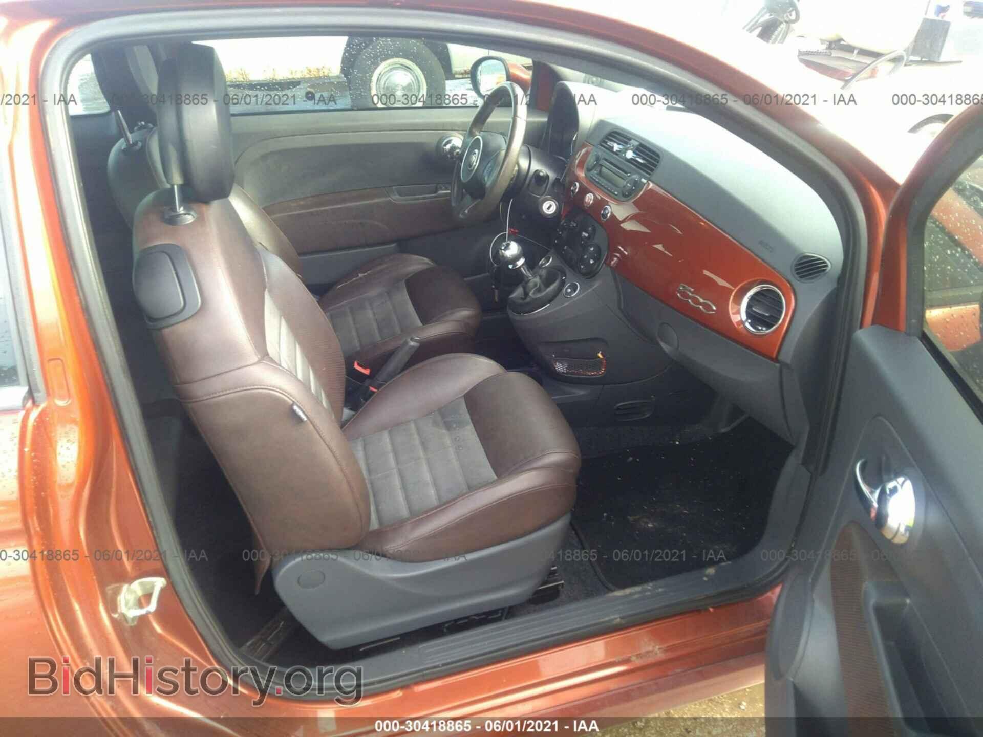 2012 FIAT 500 - VIN: 3C3CFFBR7CT102420 - Фото 5
