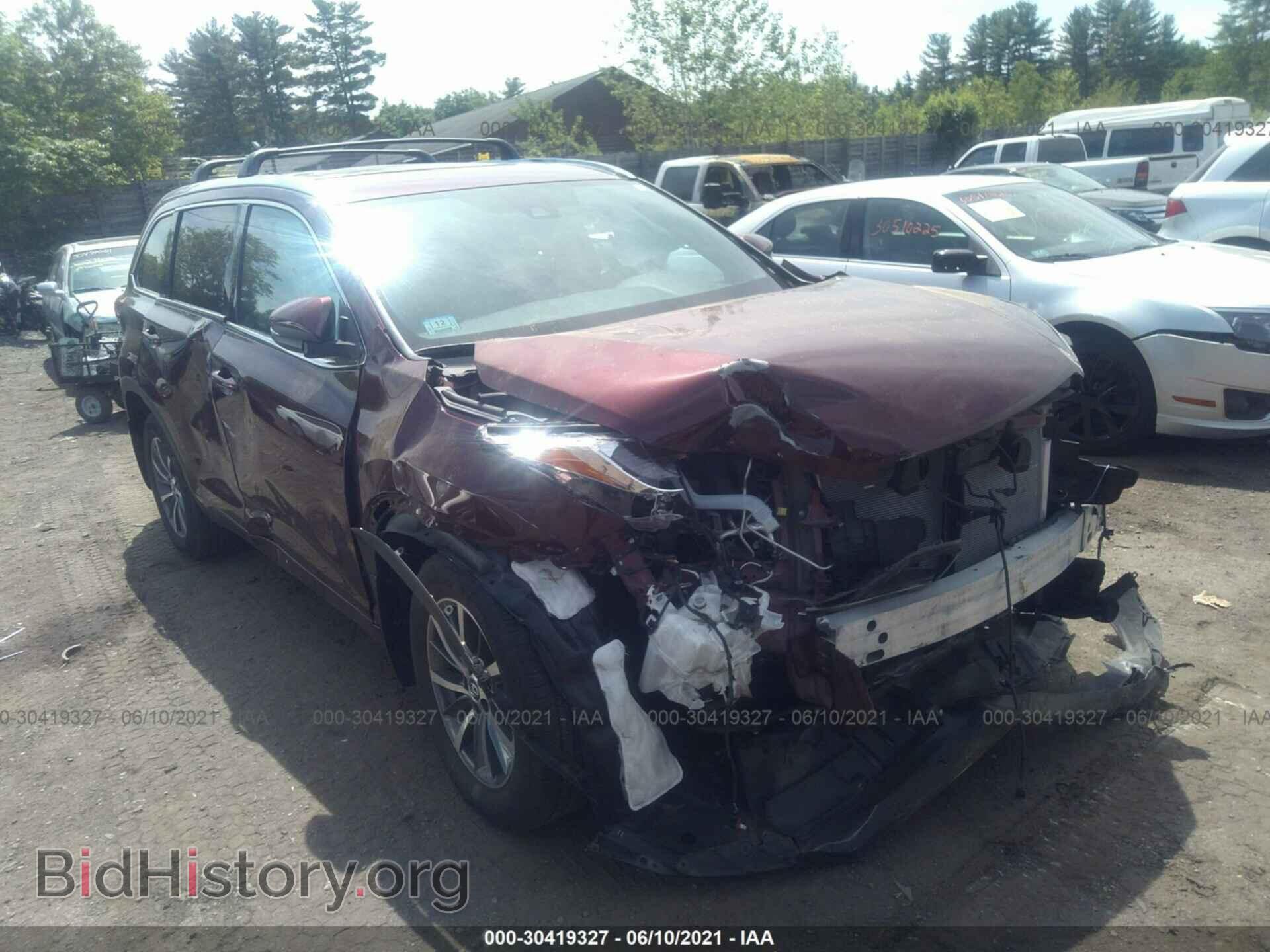 Photo 5TDJZRFH2JS879818 - TOYOTA HIGHLANDER 2018