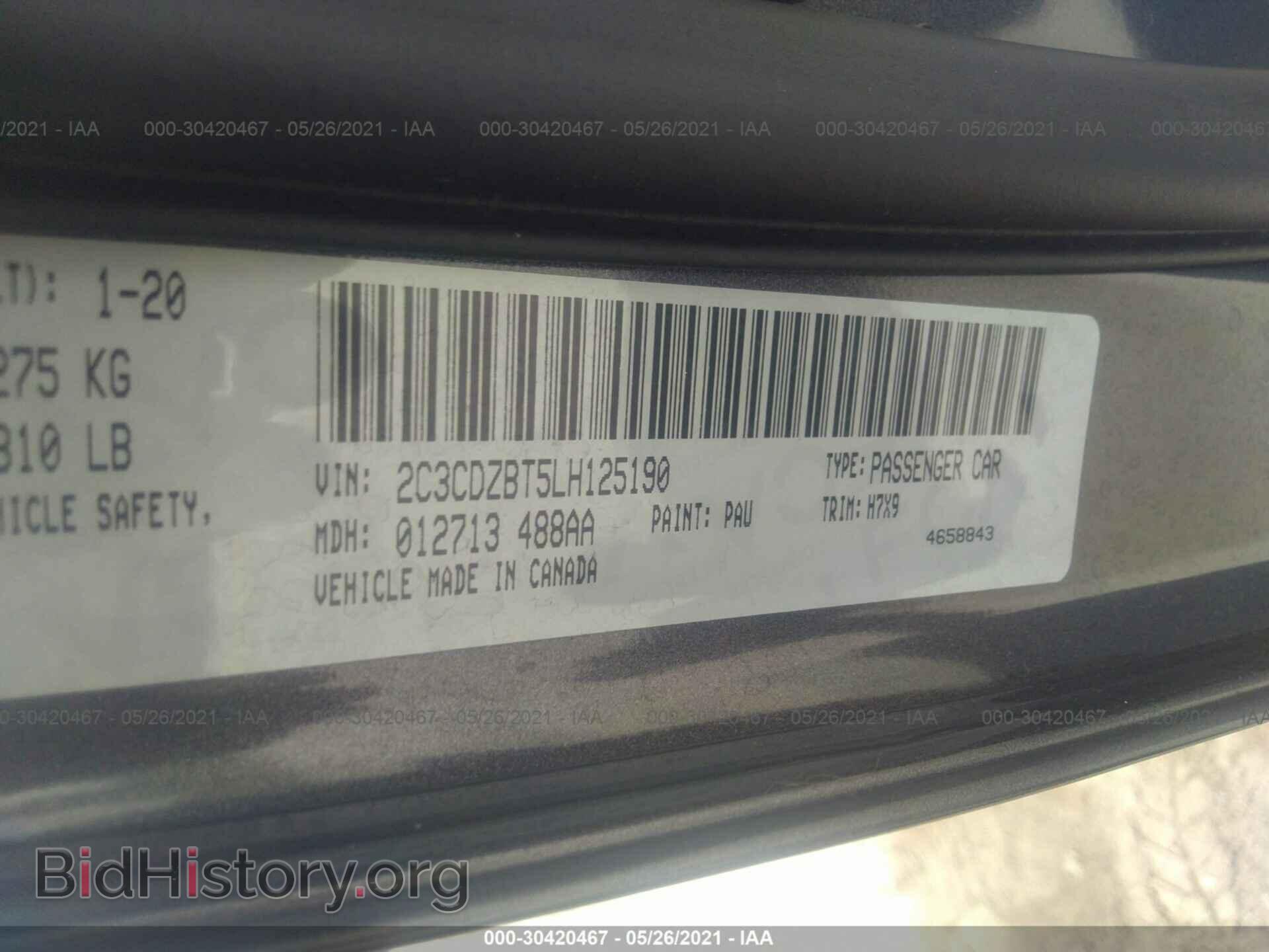 2020 DODGE CHALLENGER - VIN: 2C3CDZBT5LH125190 - Фото 9