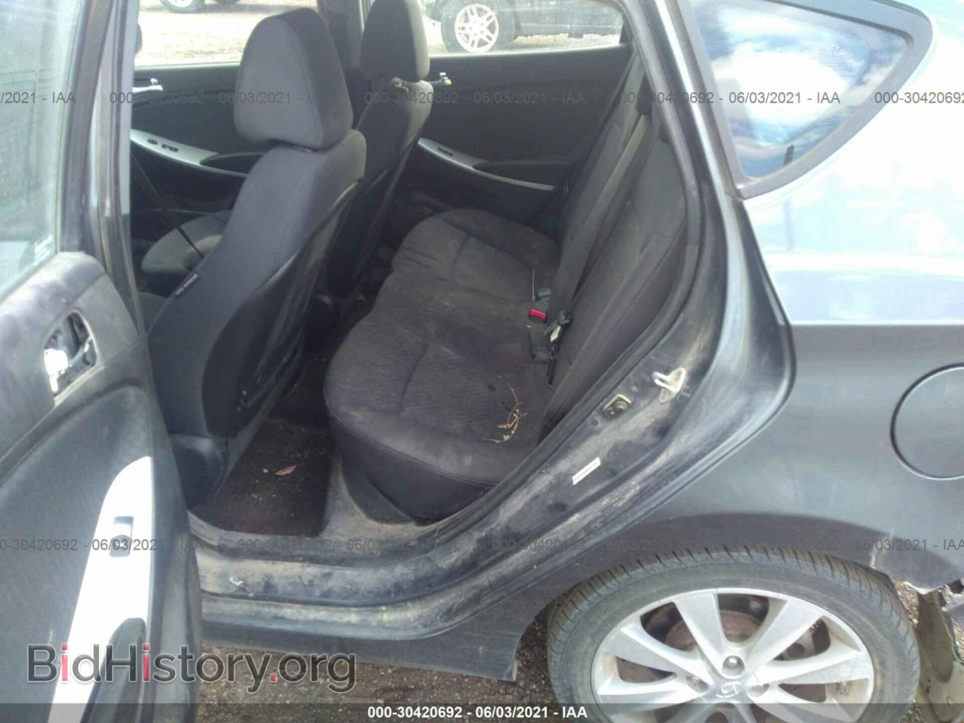 2013 HYUNDAI ACCENT - VIN: KMHCU5AE4DU060723 - Фото 8
