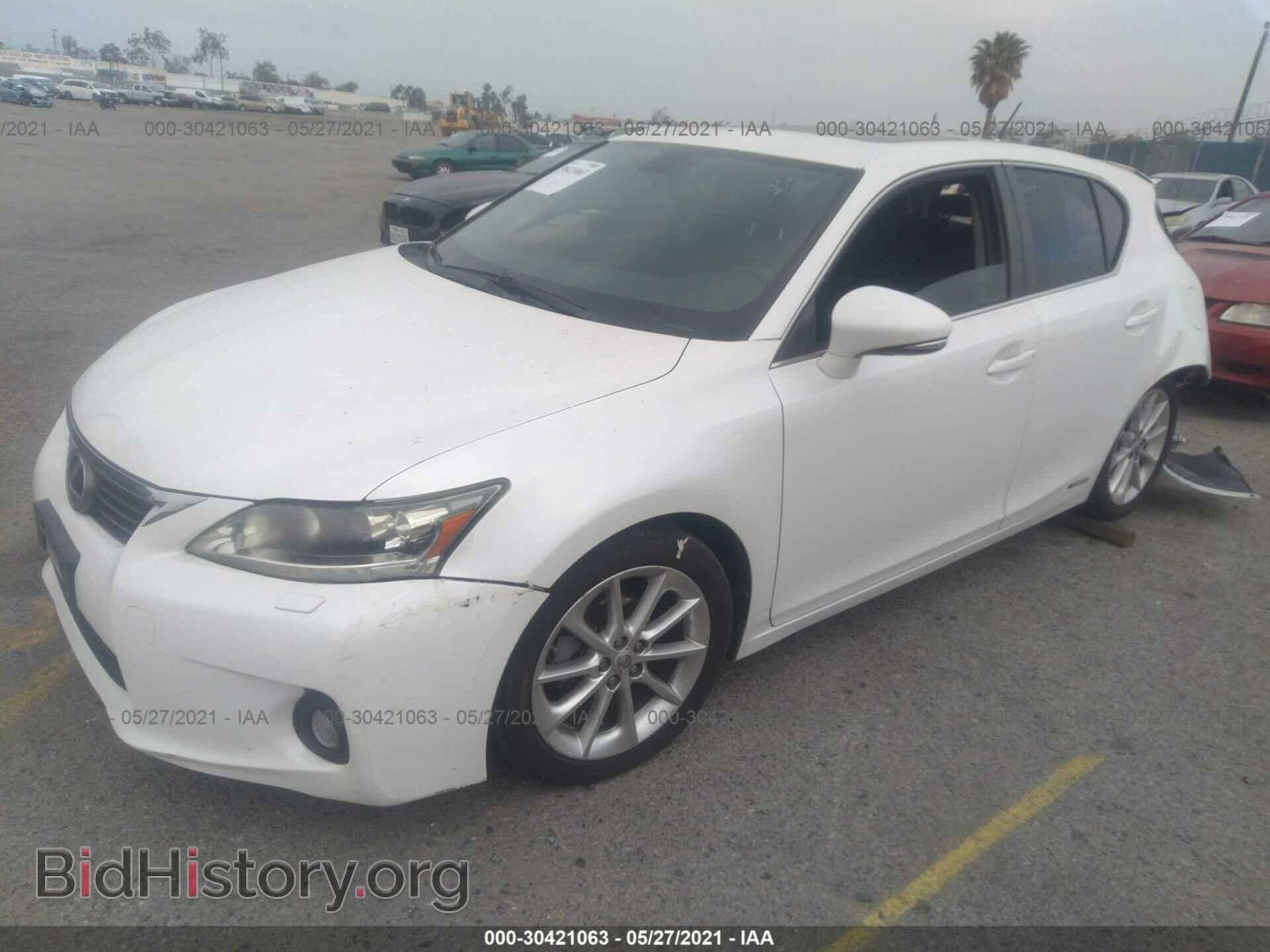 2012 LEXUS CT 200H - VIN: JTHKD5BH4C2053465 - Photo 2