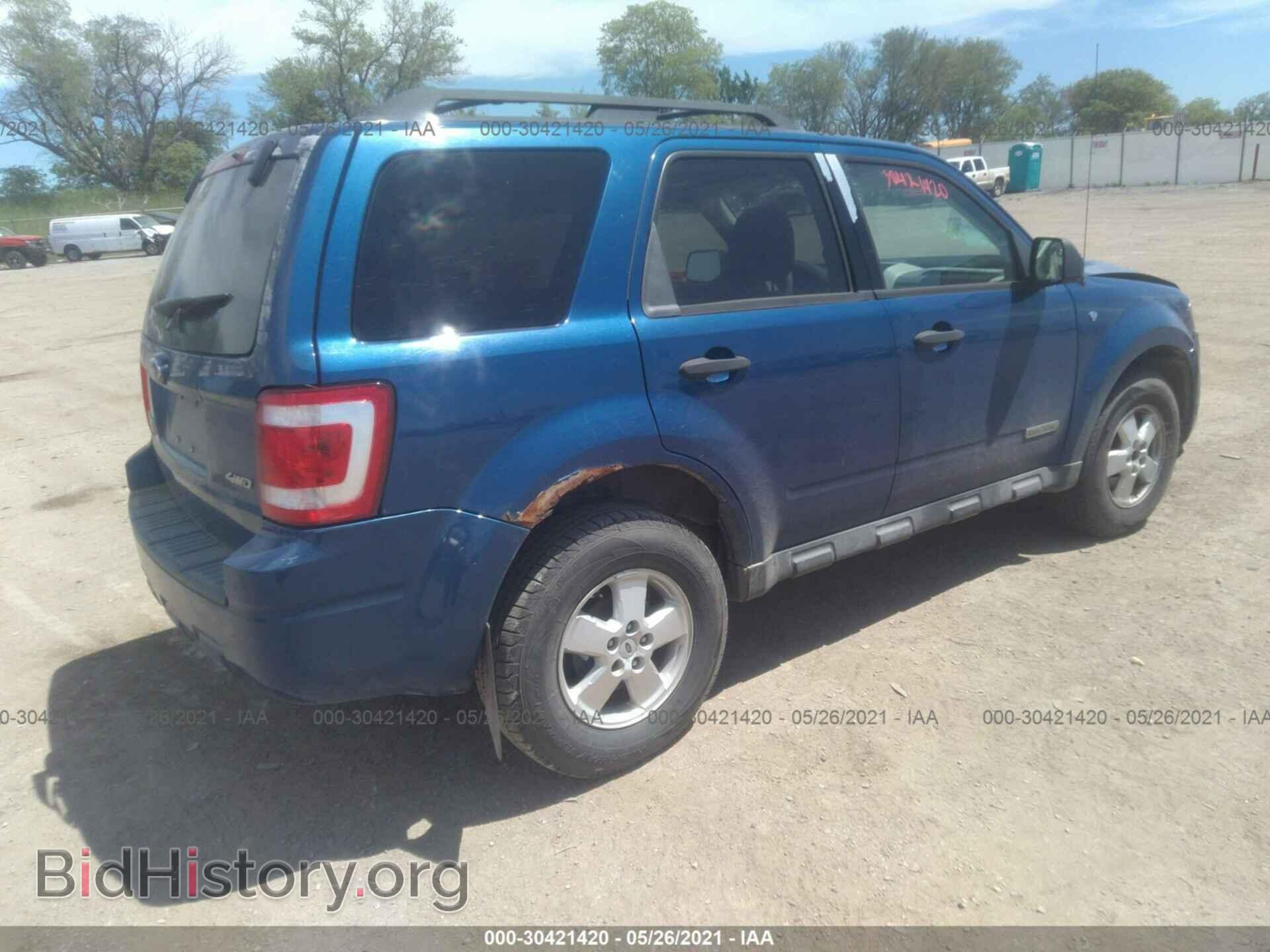 2008 FORD ESCAPE - VIN: 1FMCU93158KA17530 - Фото 4