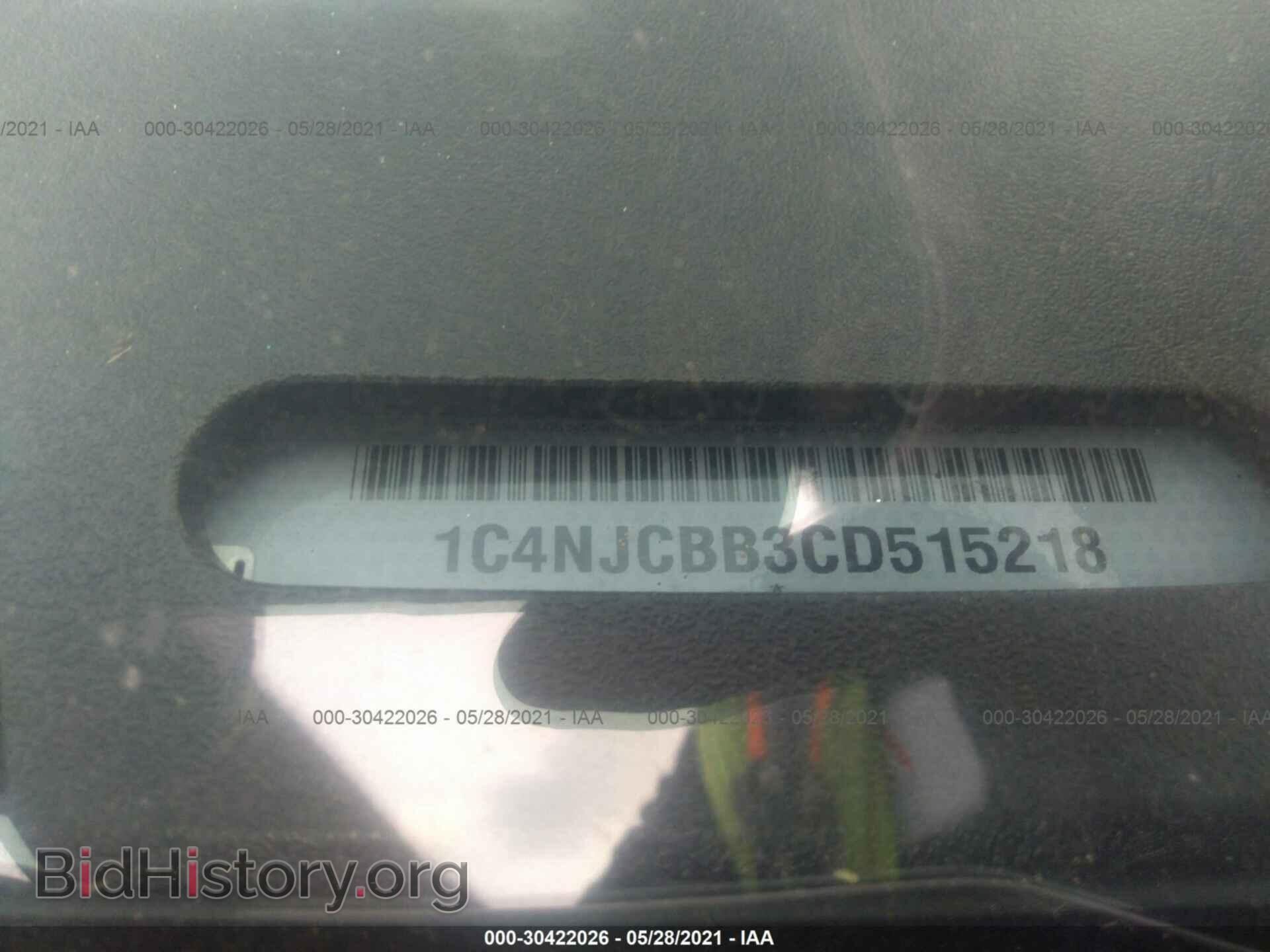 2012 JEEP COMPASS - VIN: 1C4NJCBB3CD515218 - Фото 9
