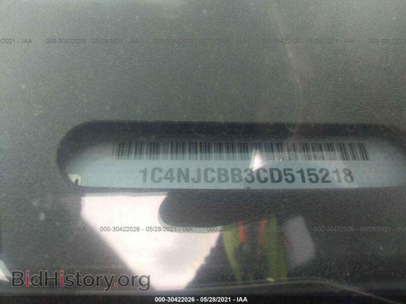 2012 Jeep COMPASS (VIN 1C4NJCBB3CD515218) — photo 9 of 12