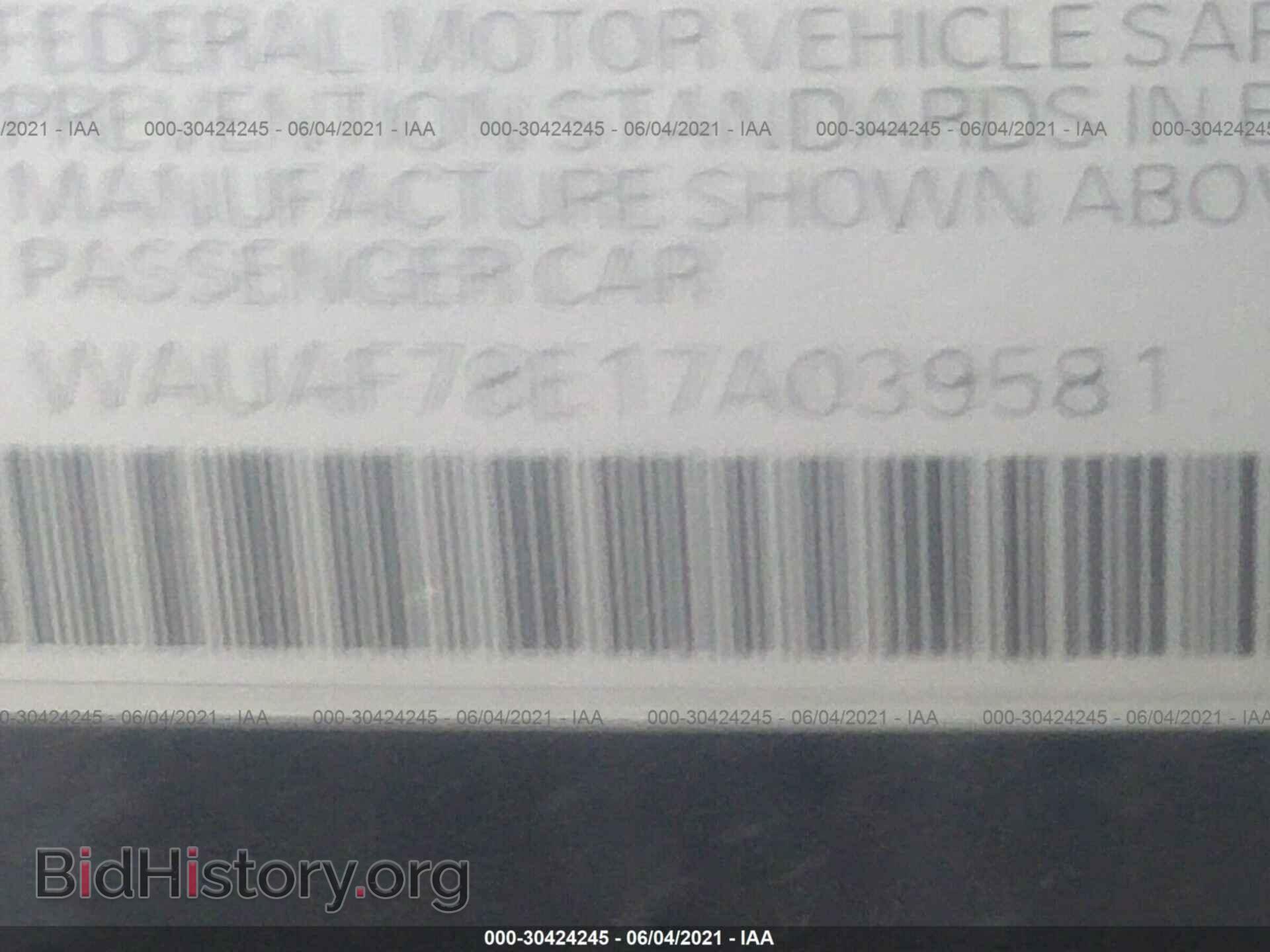 2007 AUDI A4 - VIN: WAUAF78E17A039581 - Фото 9