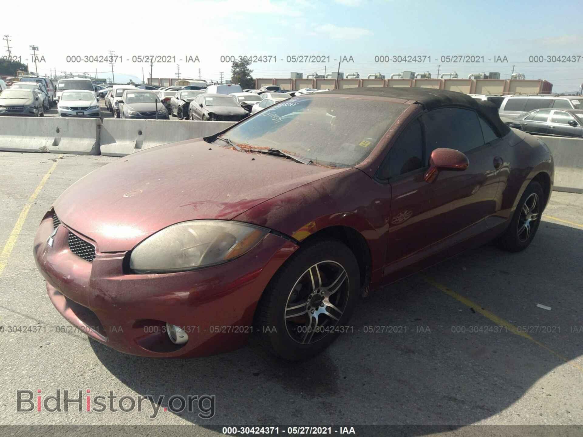 2007 MITSUBISHI ECLIPSE - VIN: 4A3AL25F07E014298 - Фото 2