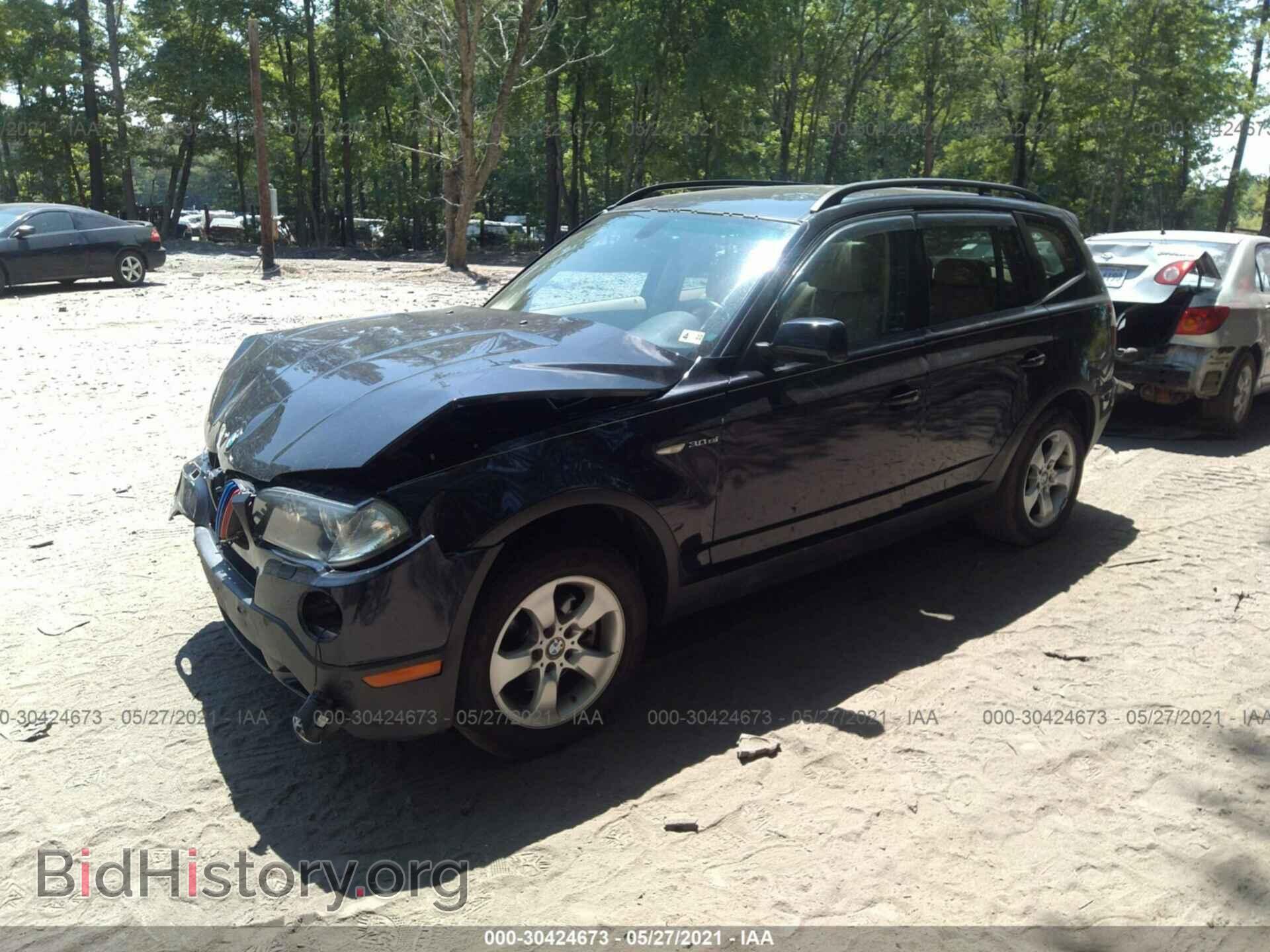 2008 BMW X3 - VIN: WBXPC93448WJ07234 - Фото 2