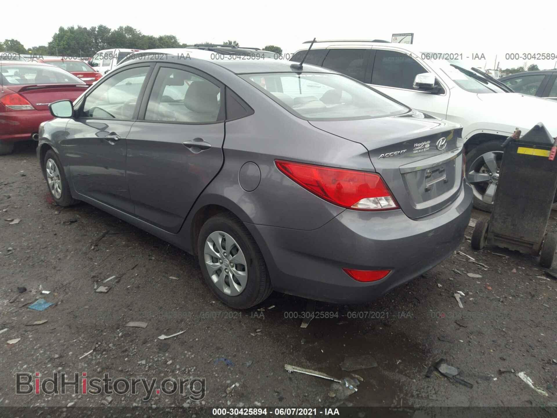 2016 HYUNDAI ACCENT - VIN: KMHCT4AE2GU130320 - Фото 3