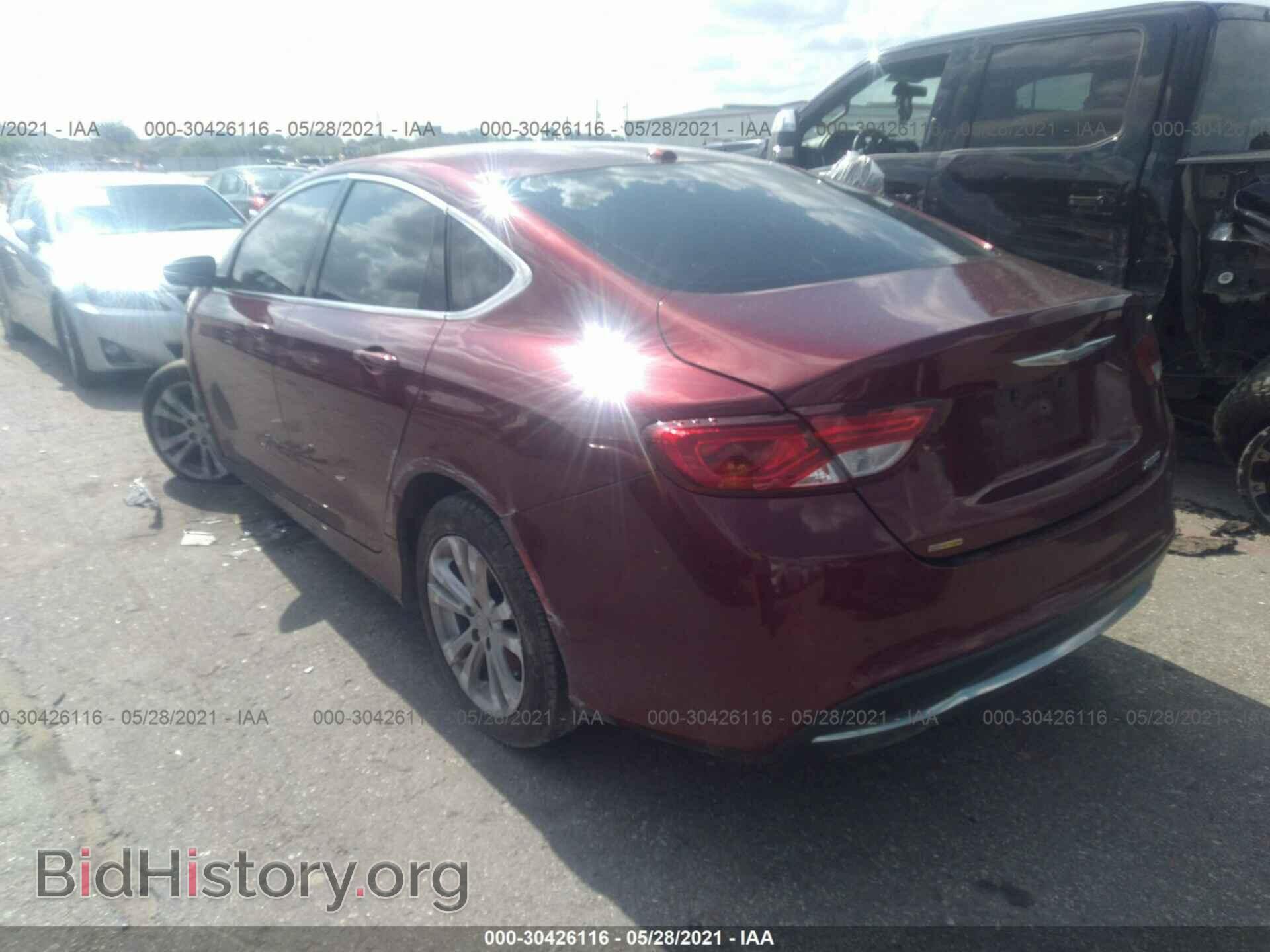2015 CHRYSLER 200 - VIN: 1C3CCCAB7FN607468 - Фото 3