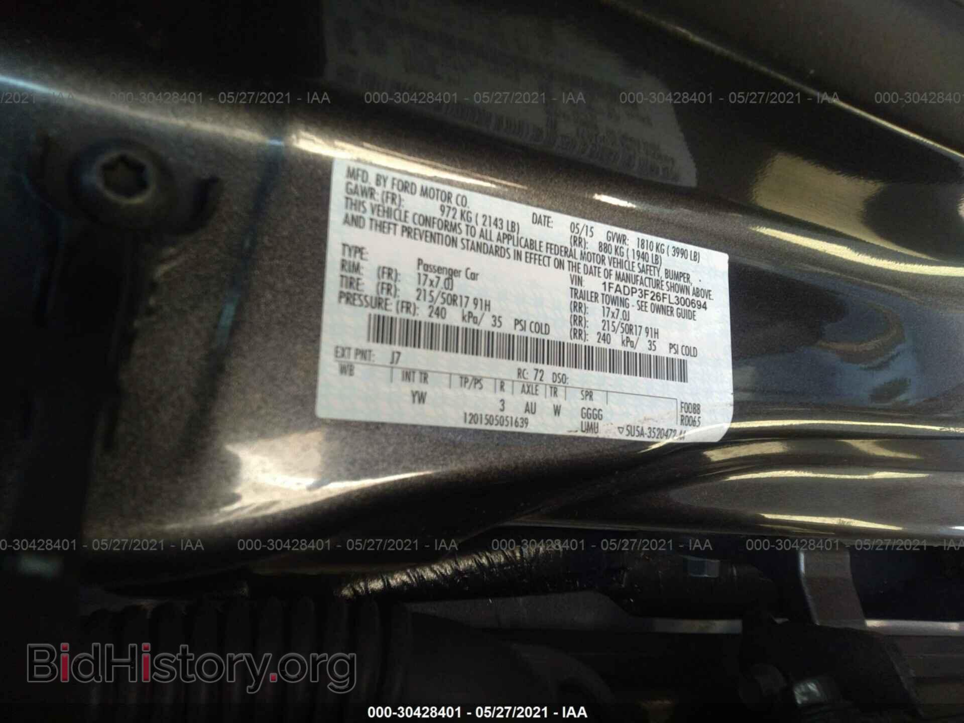 2015 FORD FOCUS - VIN: 1FADP3F26FL300694 - Photo 9