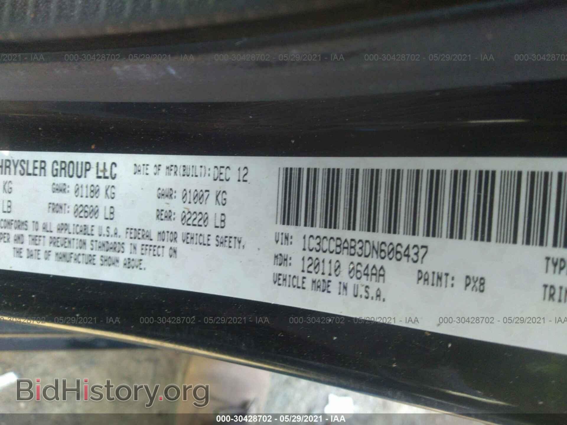 2013 CHRYSLER 200 - VIN: 1C3CCBAB3DN606437 - Photo 9