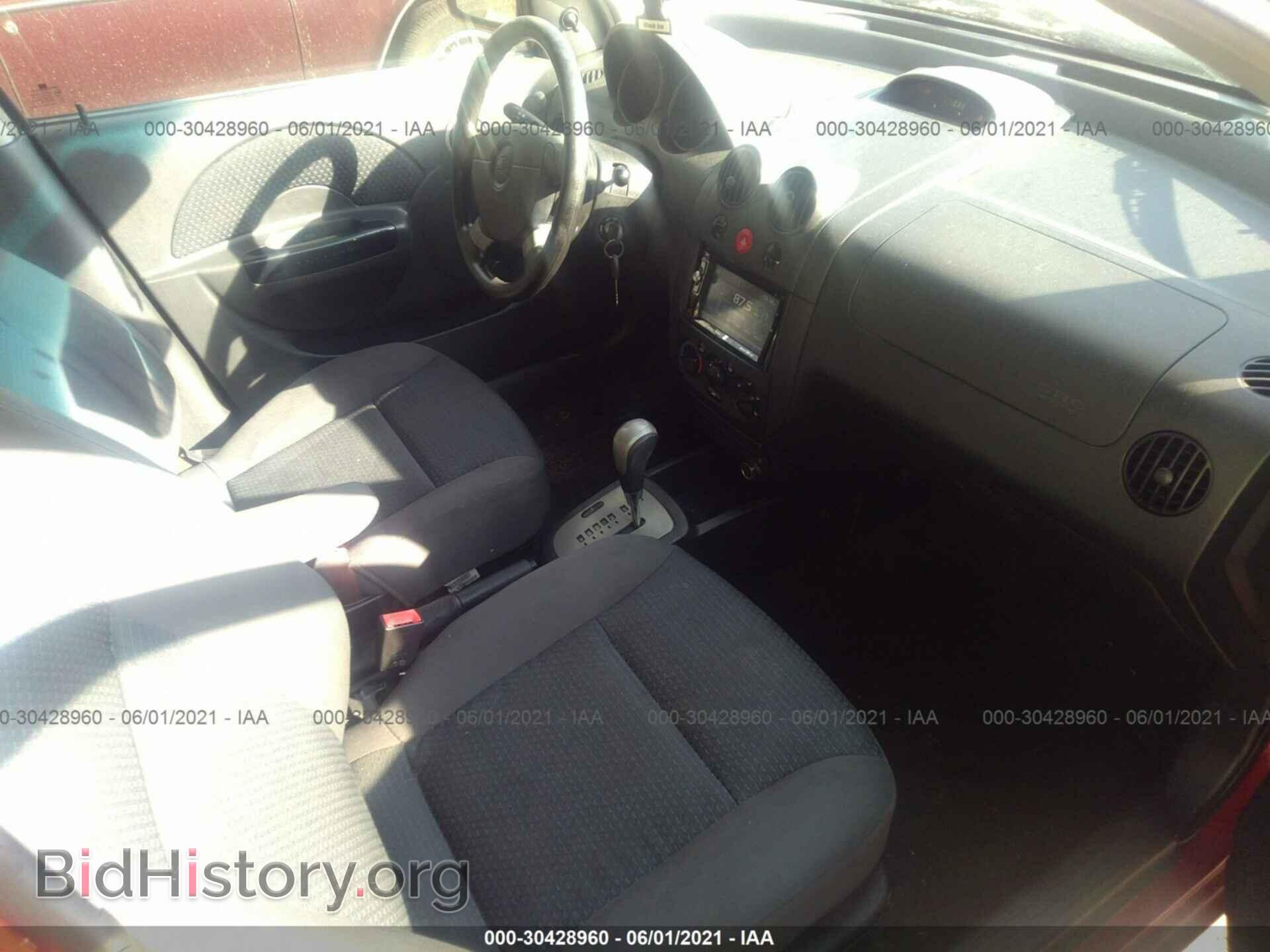2008 CHEVROLET AVEO - VIN: KL1TD66618B266277 - Фото 5