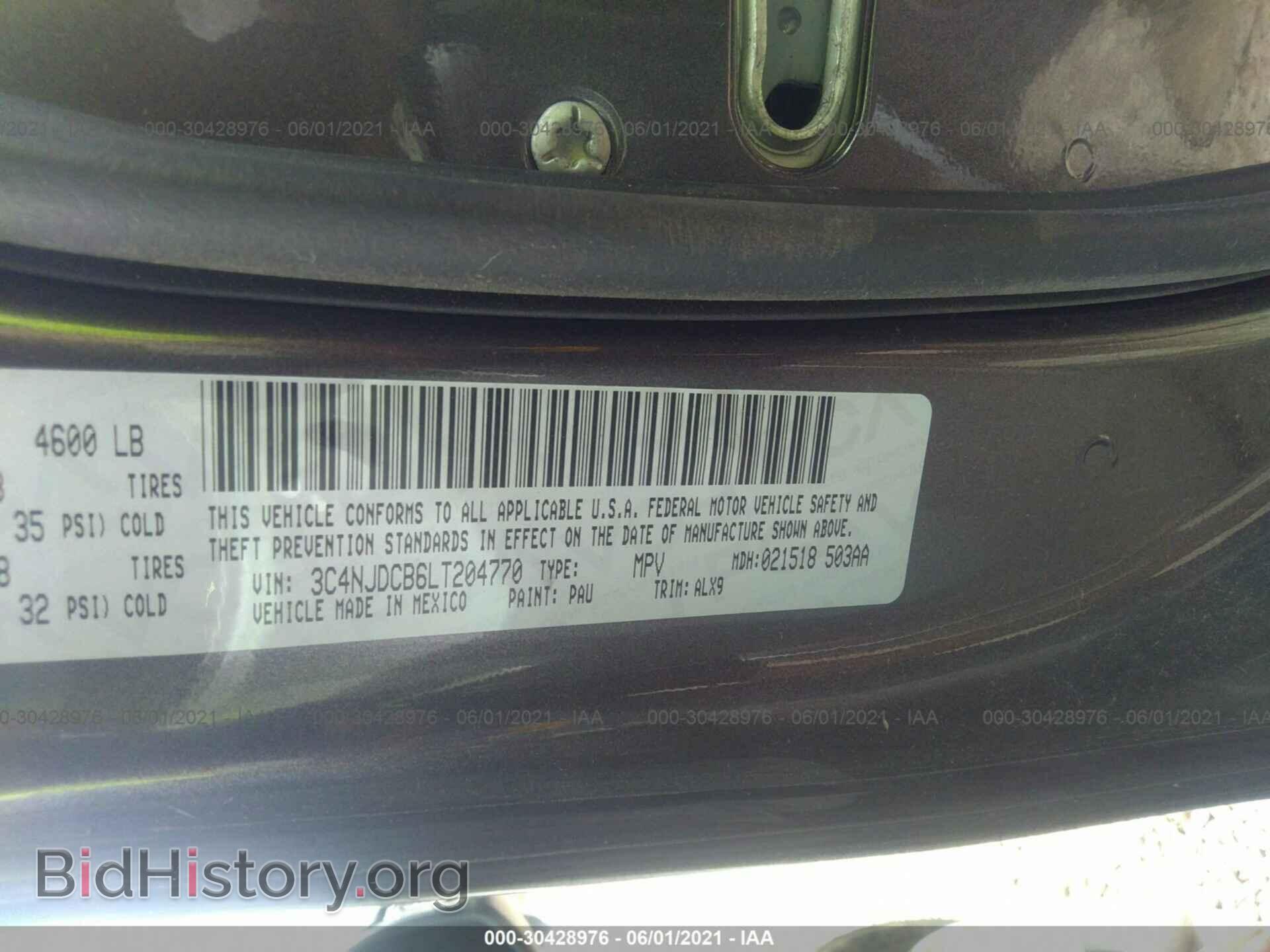 2020 JEEP COMPASS - VIN: 3C4NJDCB6LT204770 - Фото 9
