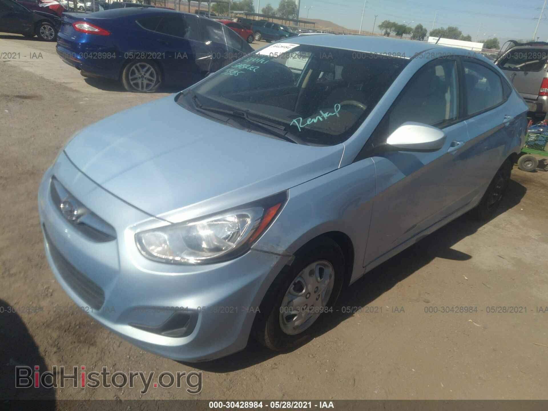 2013 HYUNDAI ACCENT - VIN: KMHCT4AE5DU537284 - Фото 2