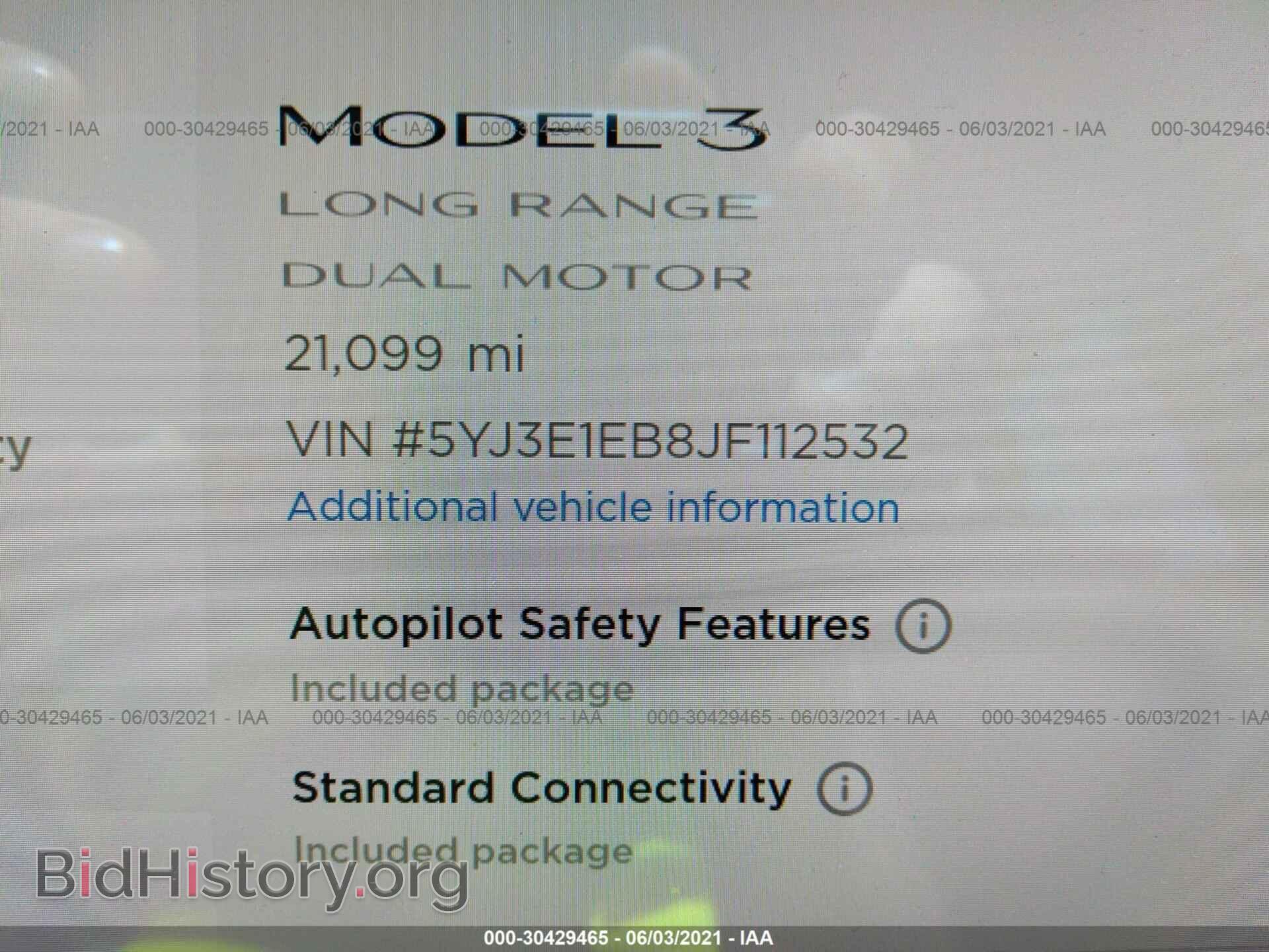 2018 TESLA MODEL 3 - VIN: 5YJ3E1EB8JF112532 - Фото 7