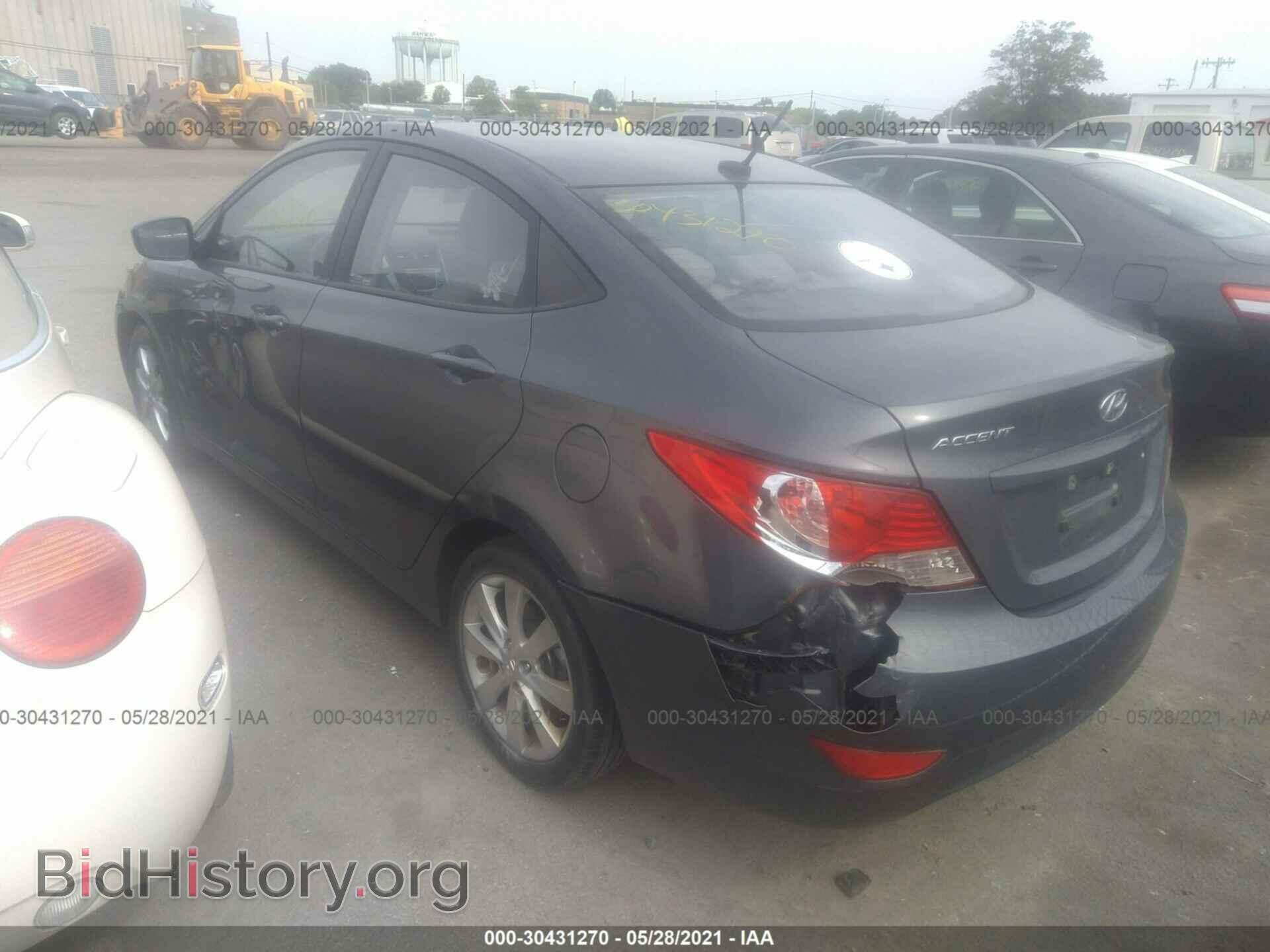 2012 HYUNDAI ACCENT - VIN: KMHCU4AE5CU164663 - Фото 3