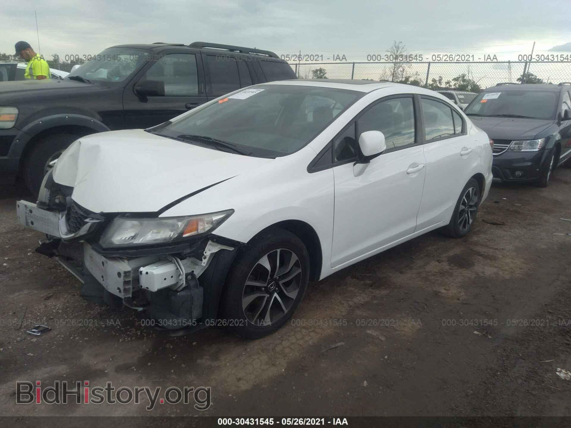 2013 HONDA CIVIC SDN - VIN: 2HGFB2F8XDH516804 - Фото 2