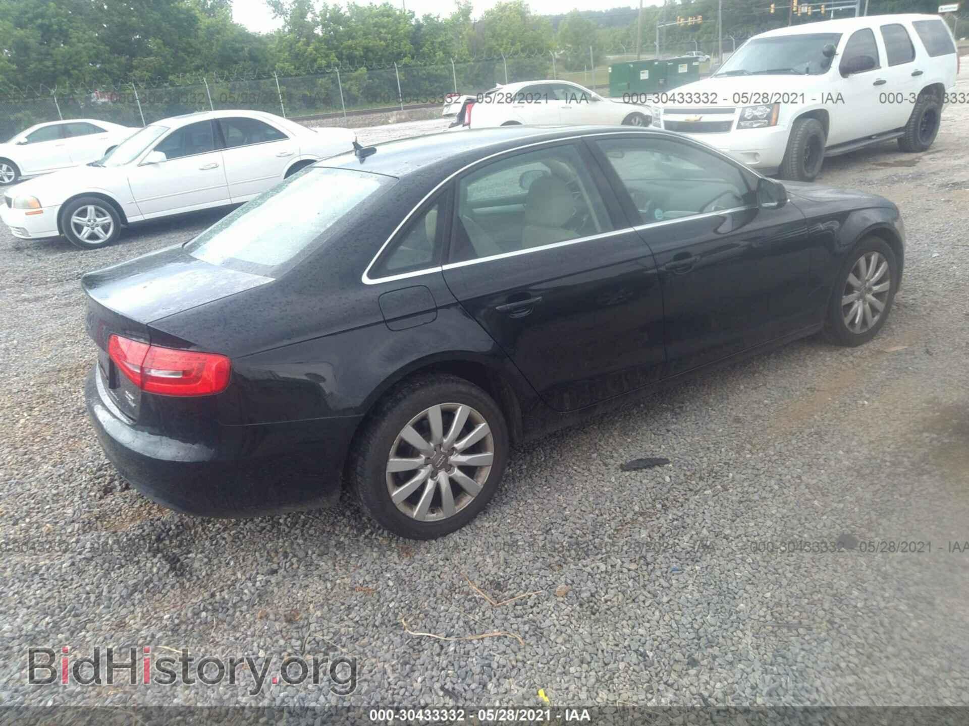 2013 AUDI A4 - VIN: WAUBFAFLXDA050416 - Фото 4