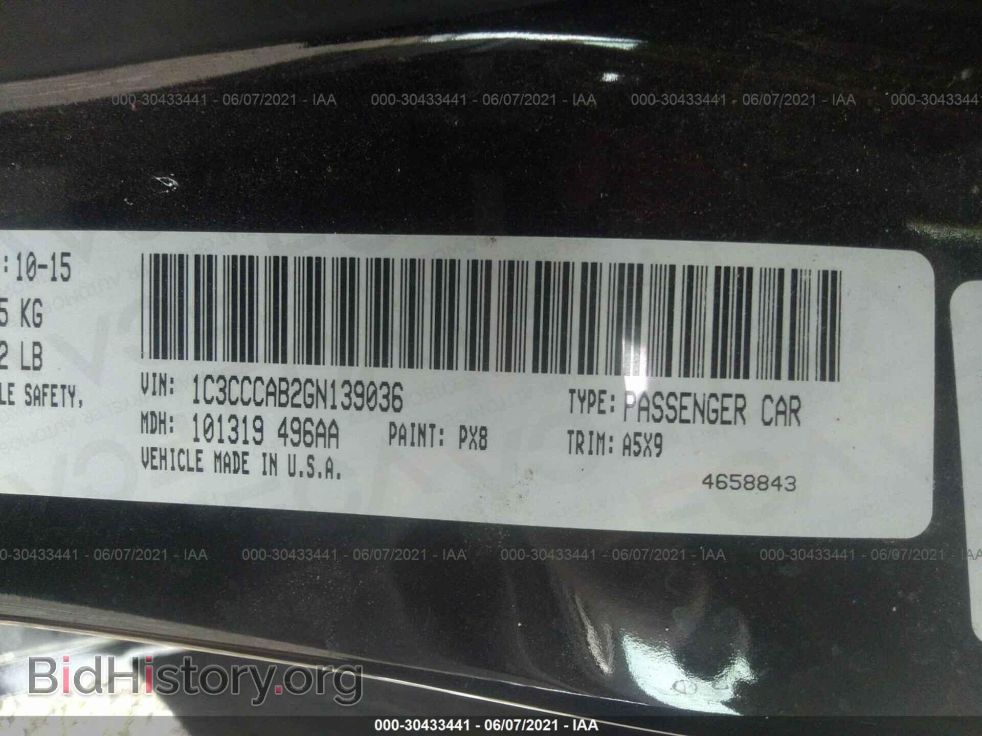 2016 CHRYSLER 200 - VIN: 1C3CCCAB2GN139036 - Photo 9