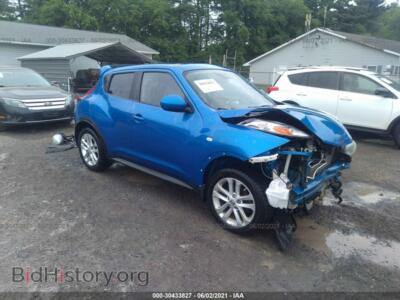 2012 Nissan JUKE SL, синий — VIN JN8AF5MV7CT108953, IAAI