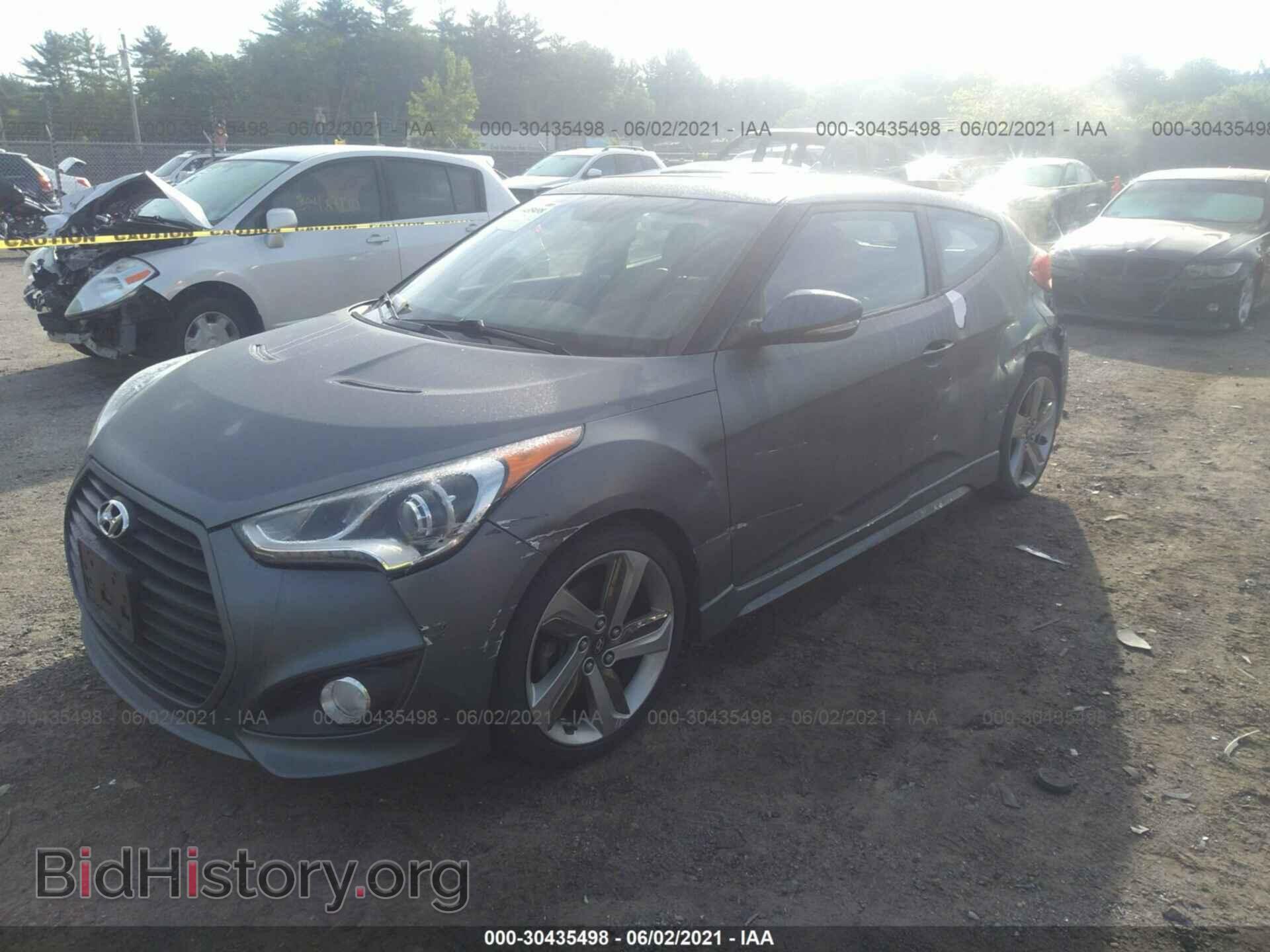 2014 HYUNDAI VELOSTER - VIN: KMHTC6AE7EU183636 - Фото 2