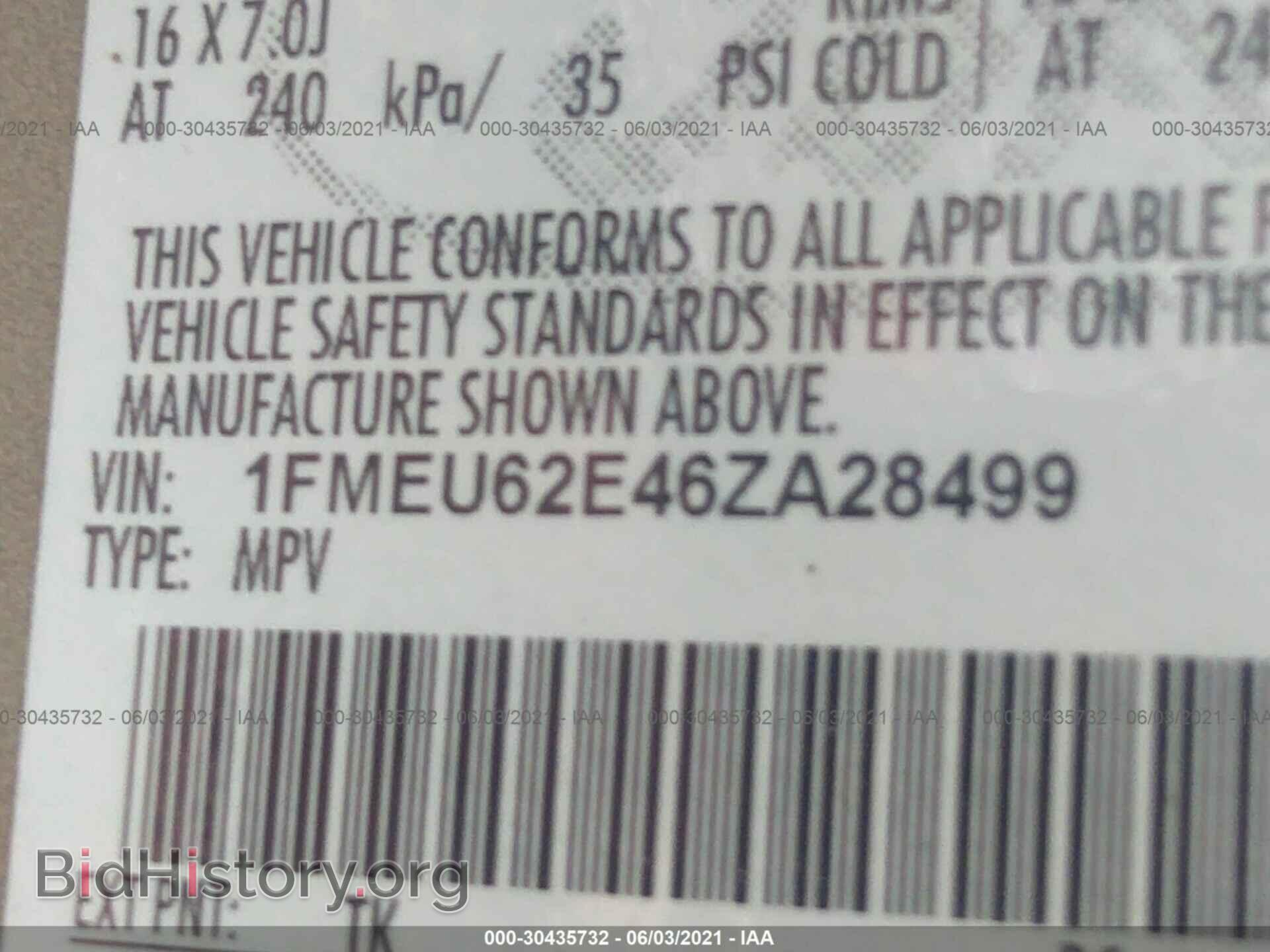 2006 FORD EXPLORER - VIN: 1FMEU62E46ZA28499 - Фото 9
