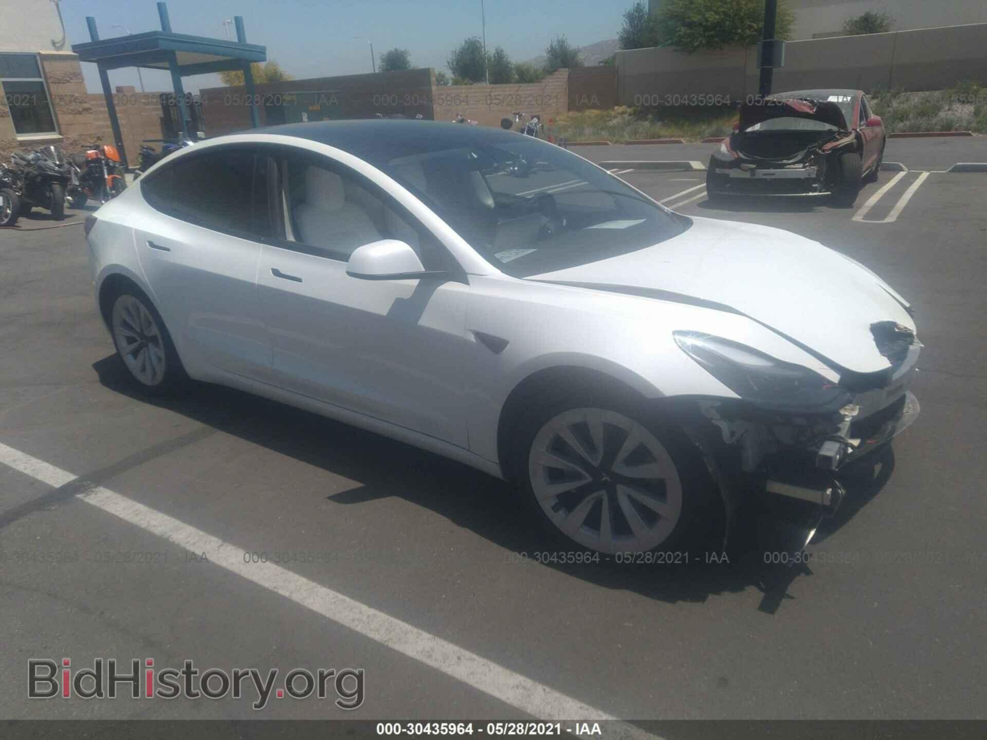 Photo 5YJ3E1EA0MF927691 - TESLA MODEL 3 2021
