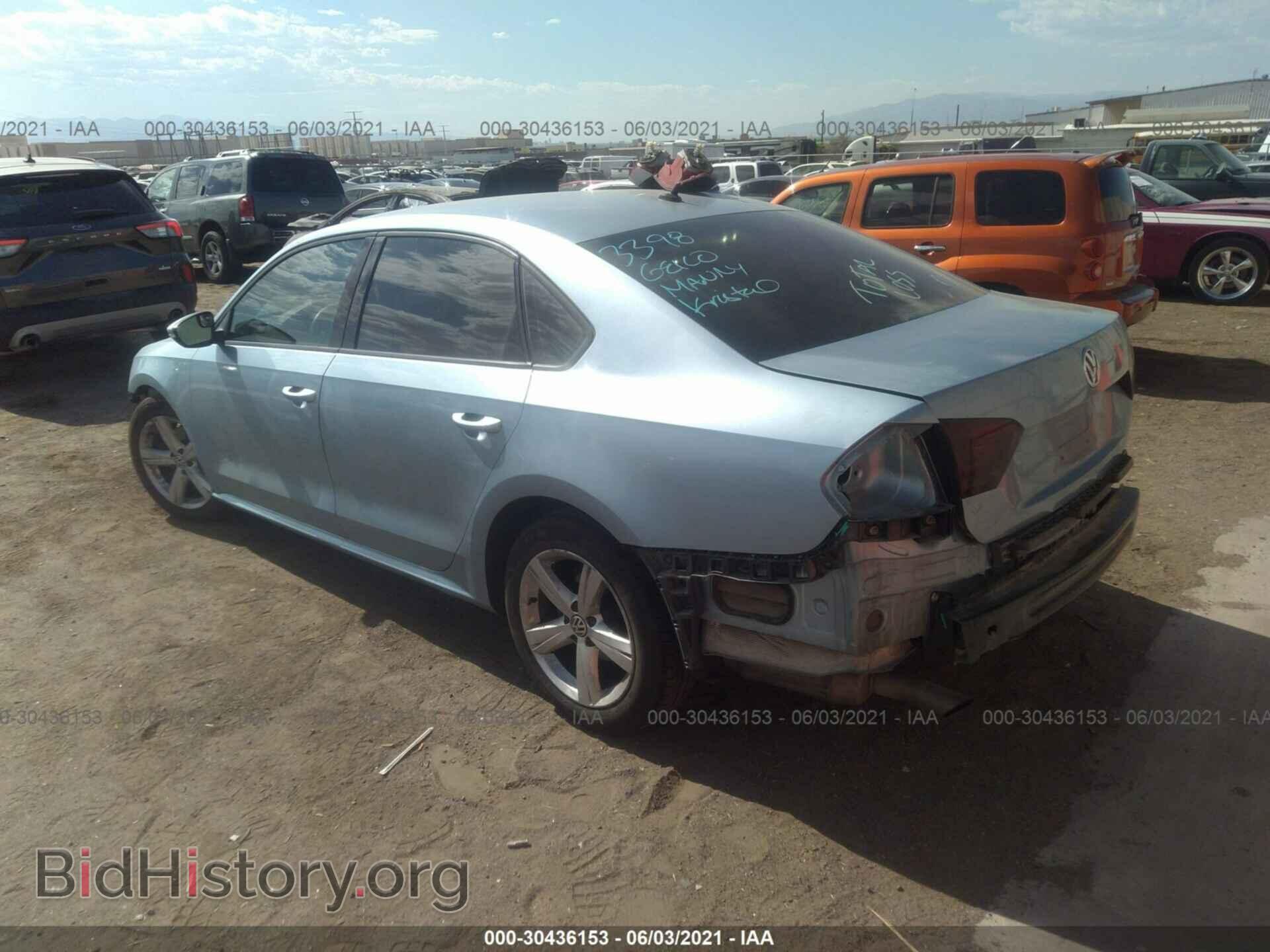 2012 VOLKSWAGEN PASSAT - VIN: 1VWAP7A32CC034426 - Фото 3