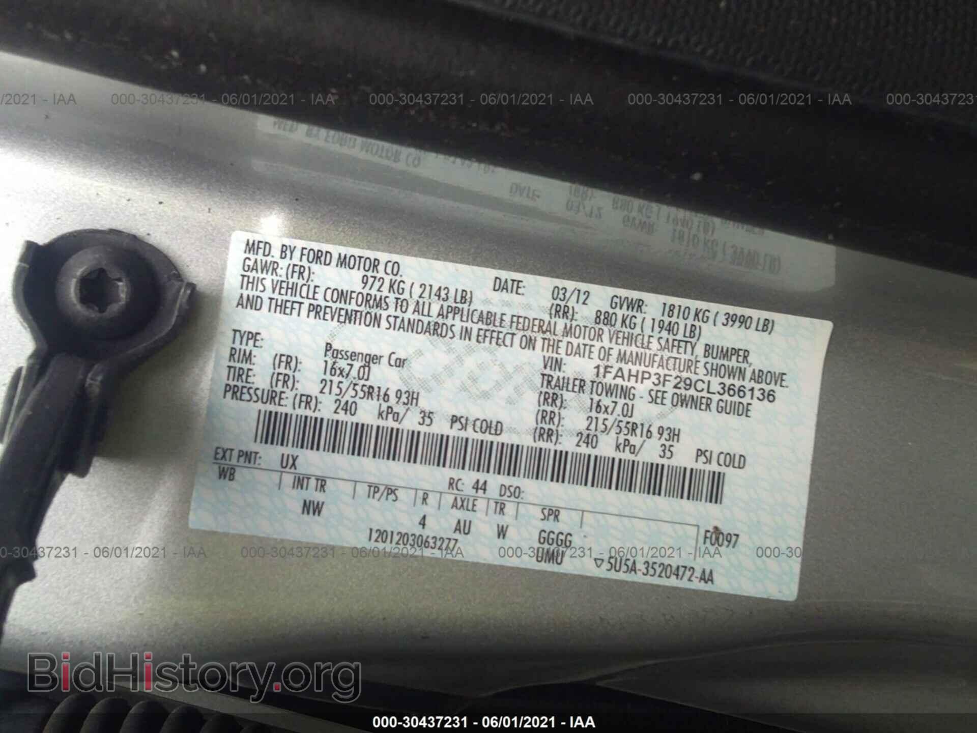 2012 FORD FOCUS - VIN: 1FAHP3F29CL366136 - Photo 9